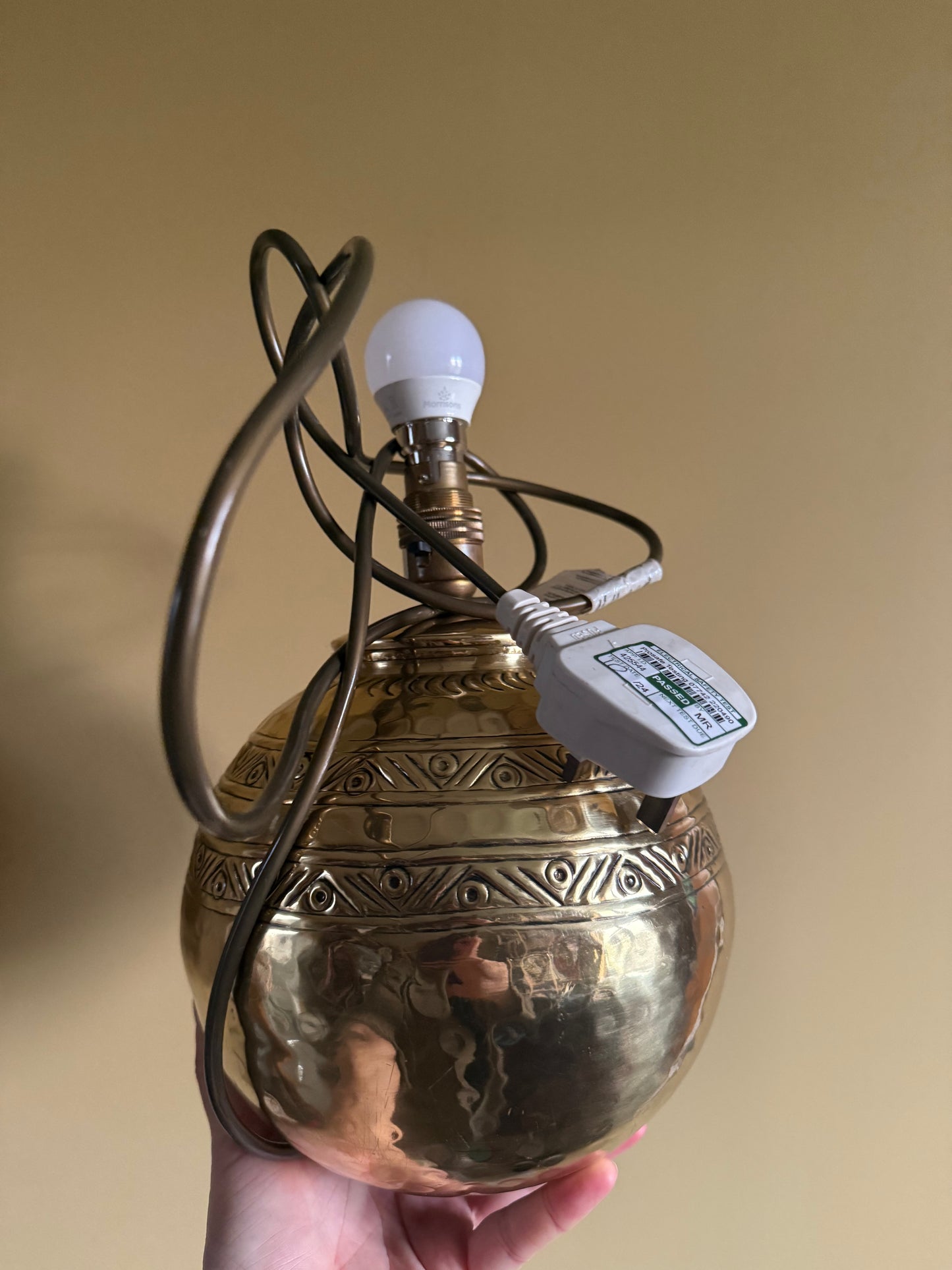 Vintage Bhs brass lamp.