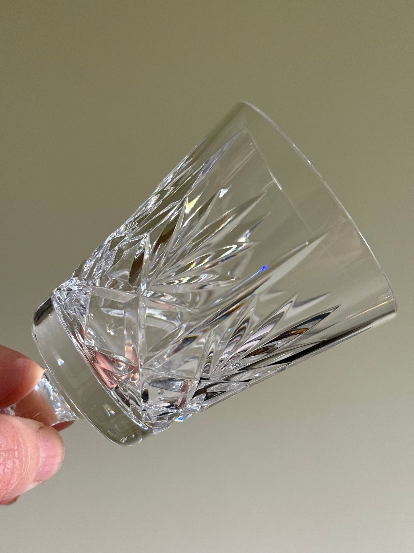 High quality, vintage crystal stemmed glasses.