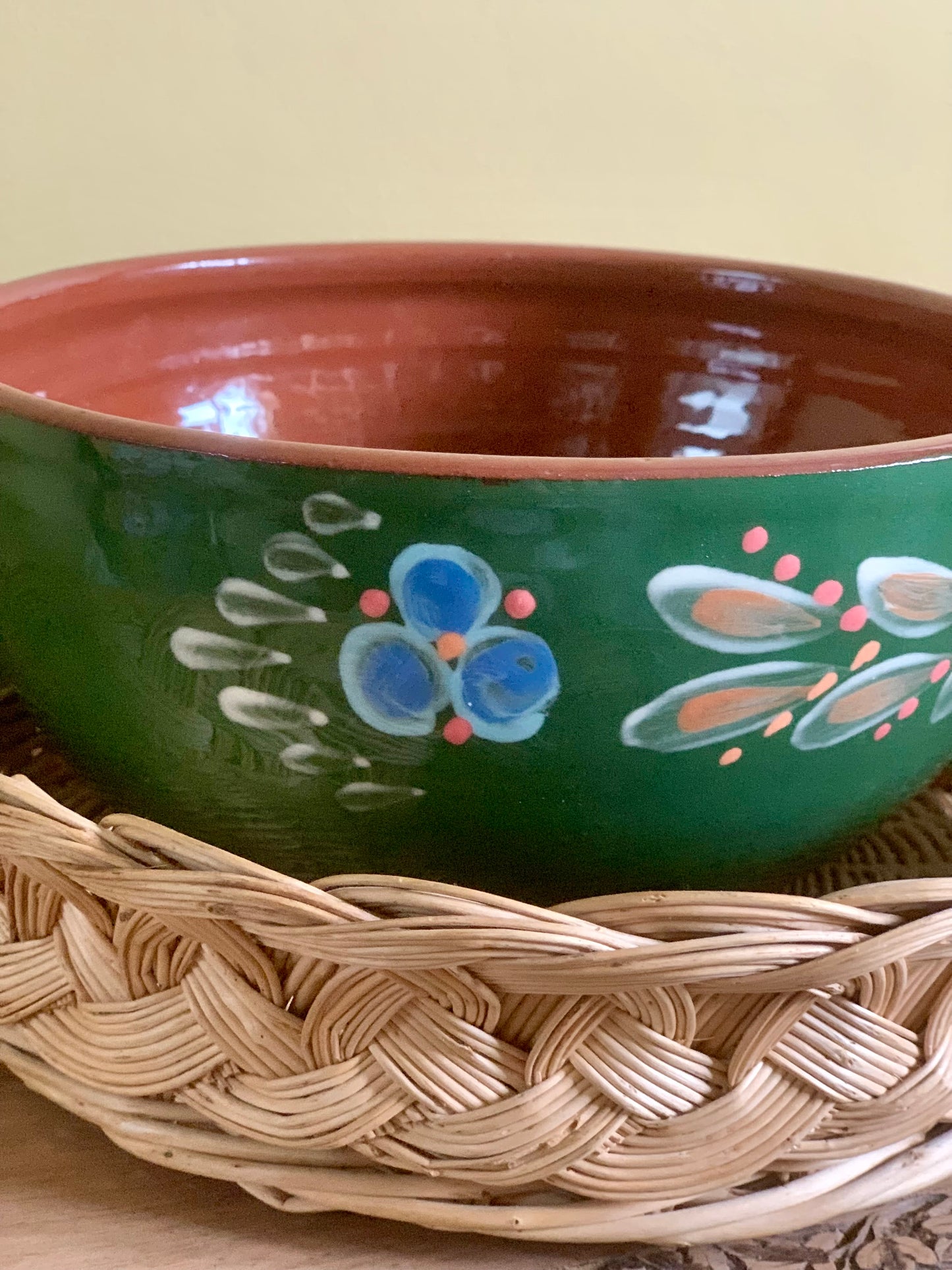 Handmade ceramic bowl.
