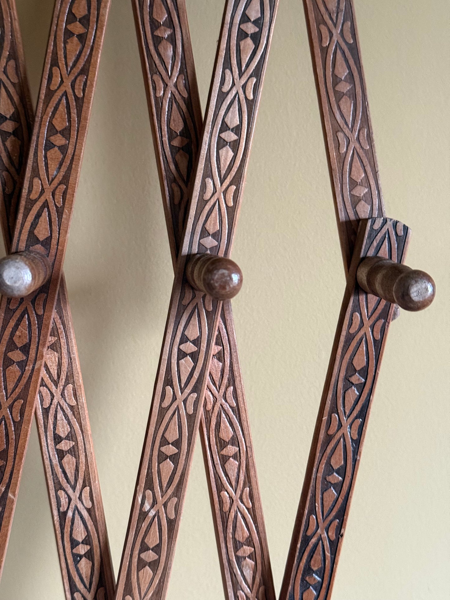 Vintage wooden wall hanger.