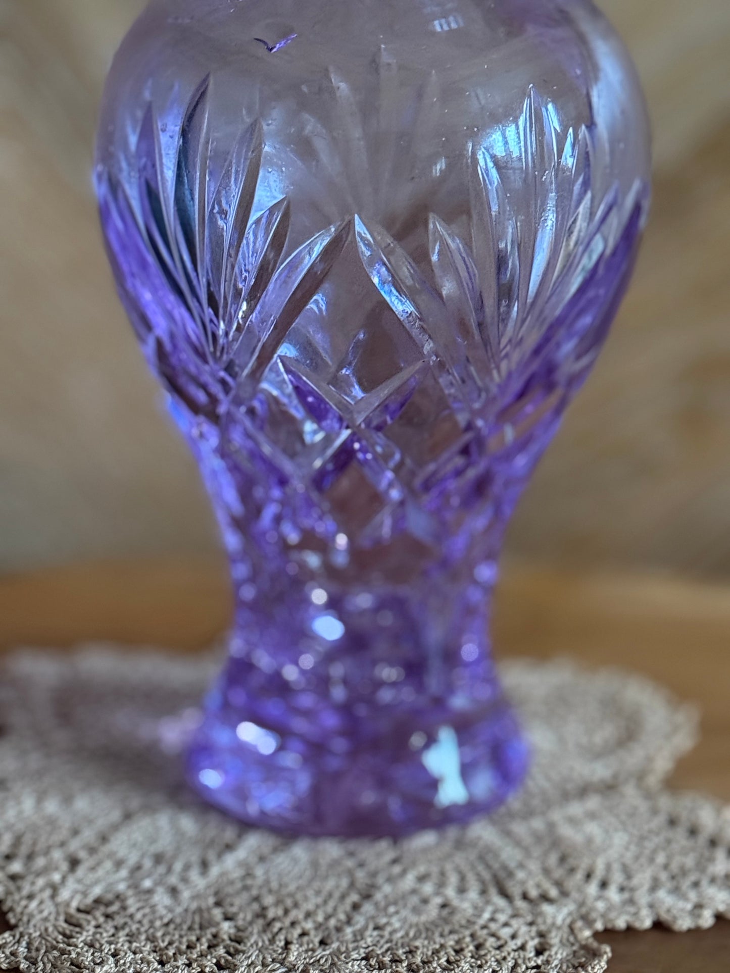 Vintage, crystal vase.