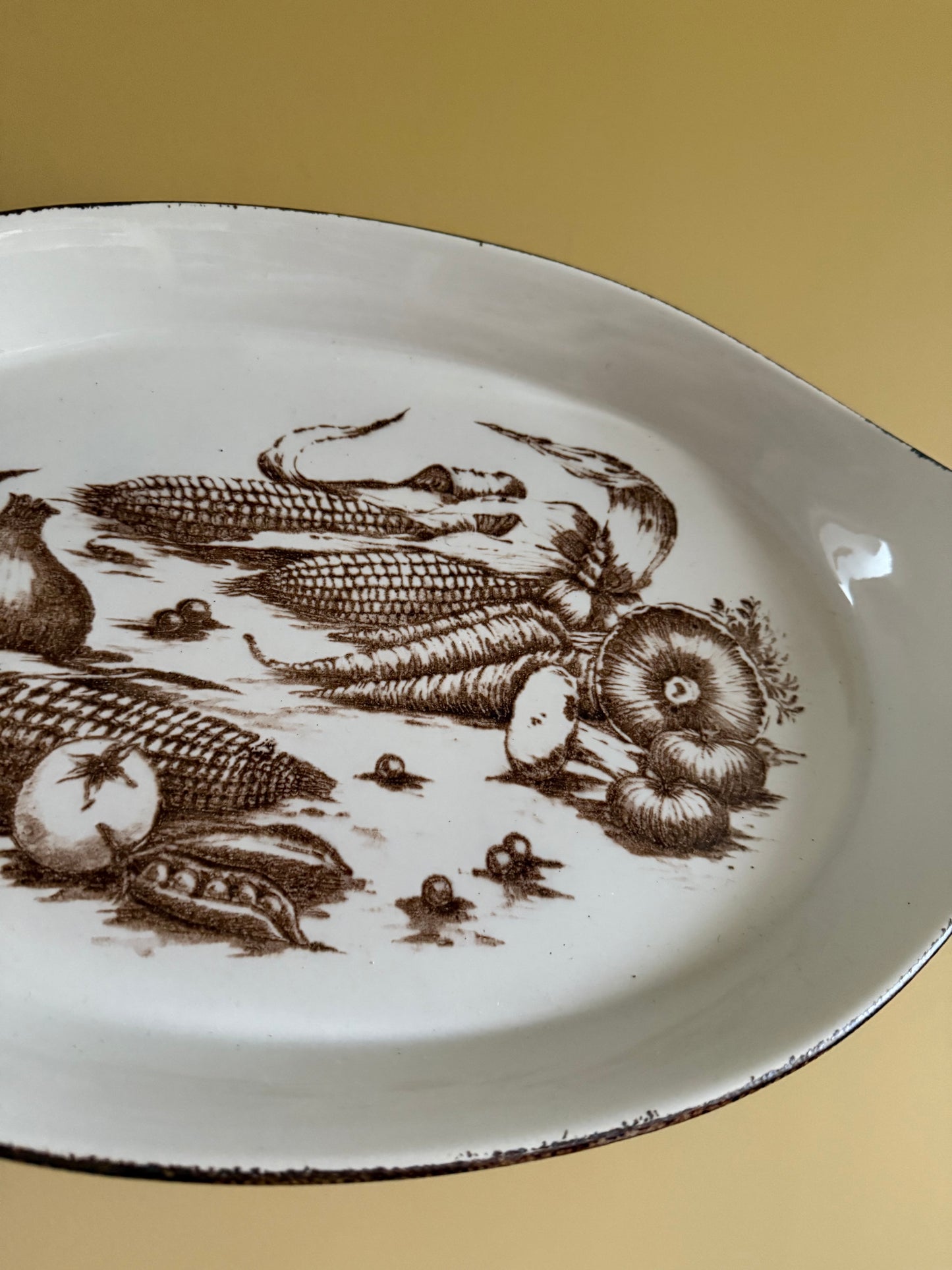 Rustic, vintage platter.