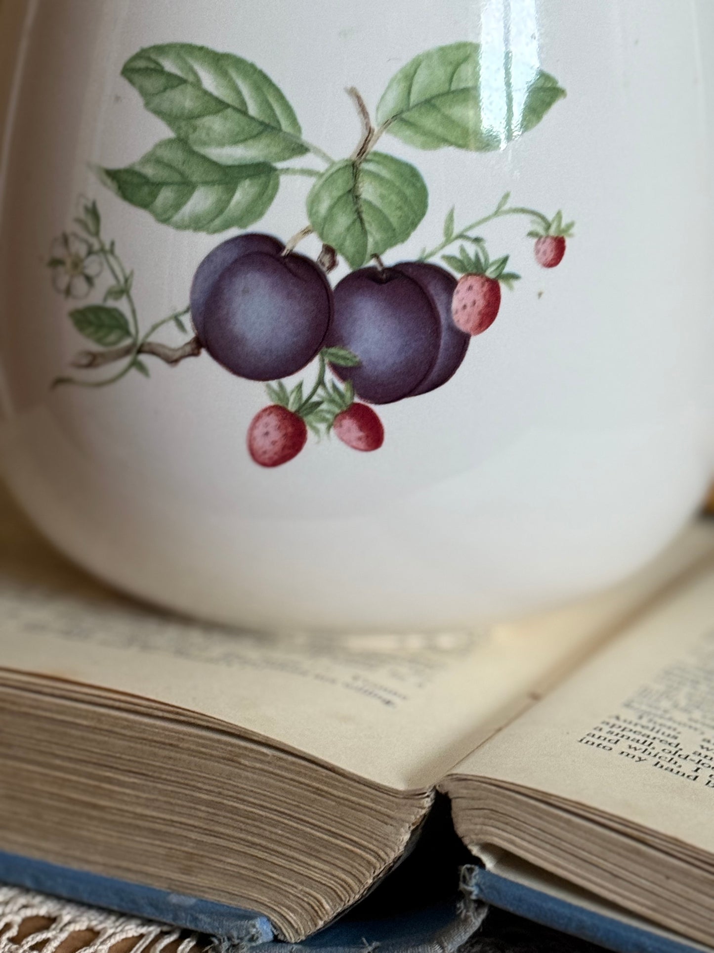 Vintage, St. Michael lidded jar.