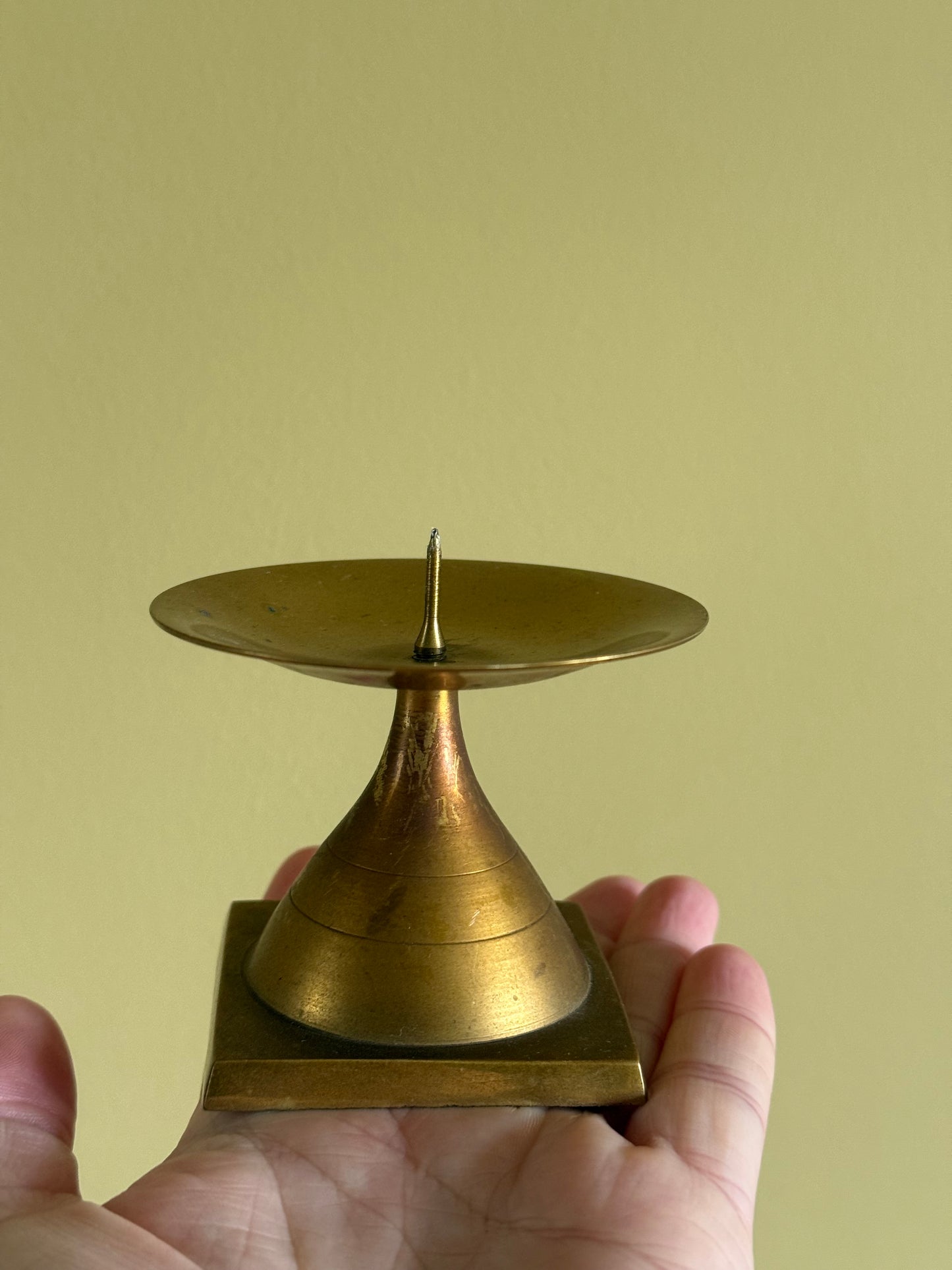 Vintage, brass candlestick holders.