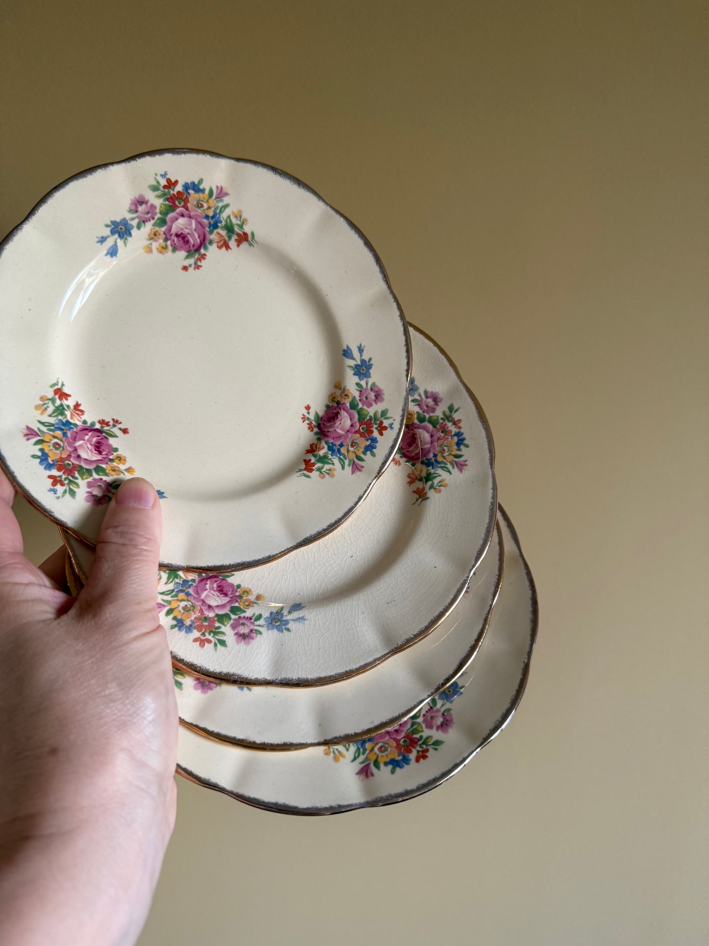 Vintage, sweet side plates.