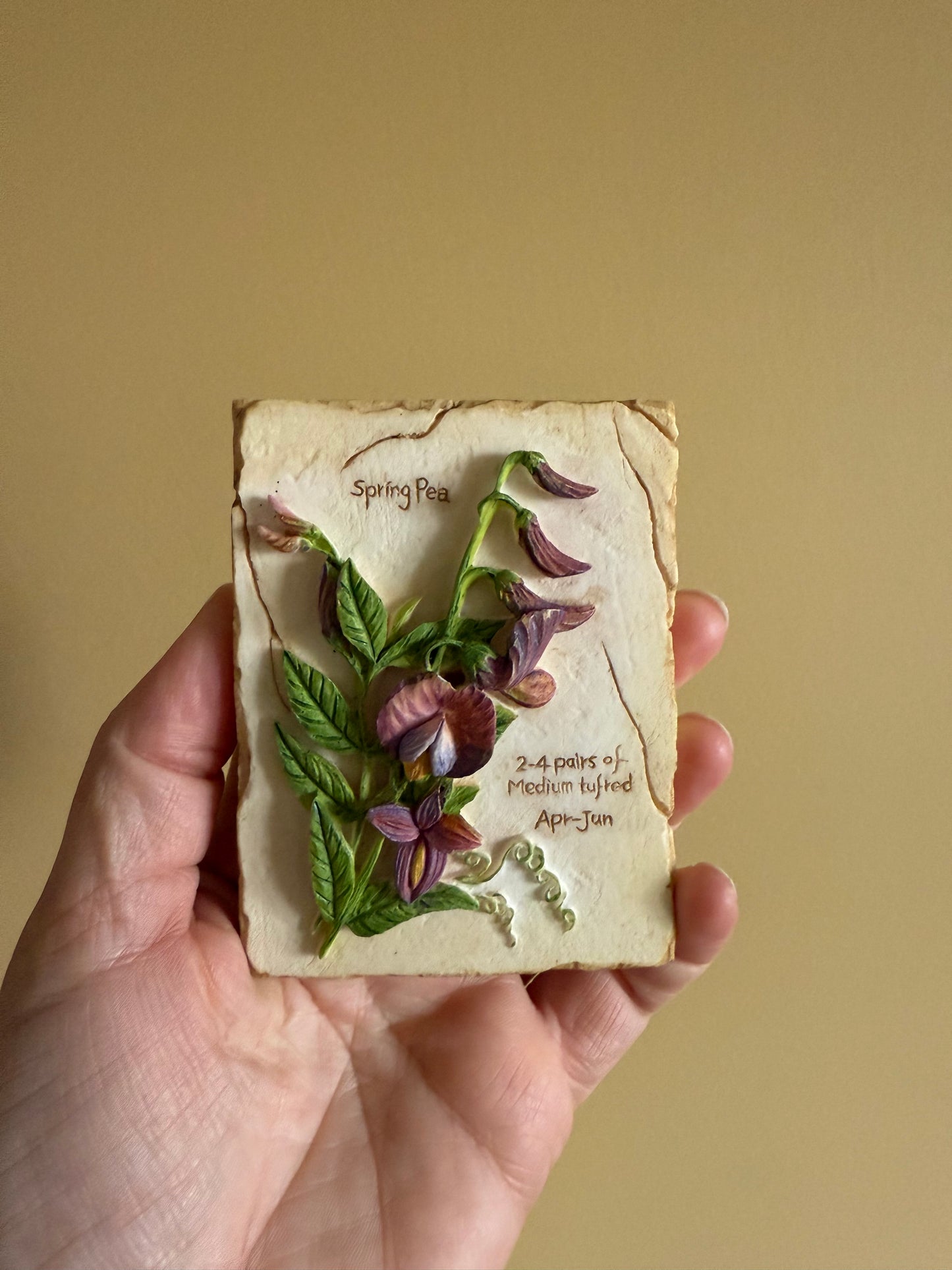 Vintage, small floral wall art.