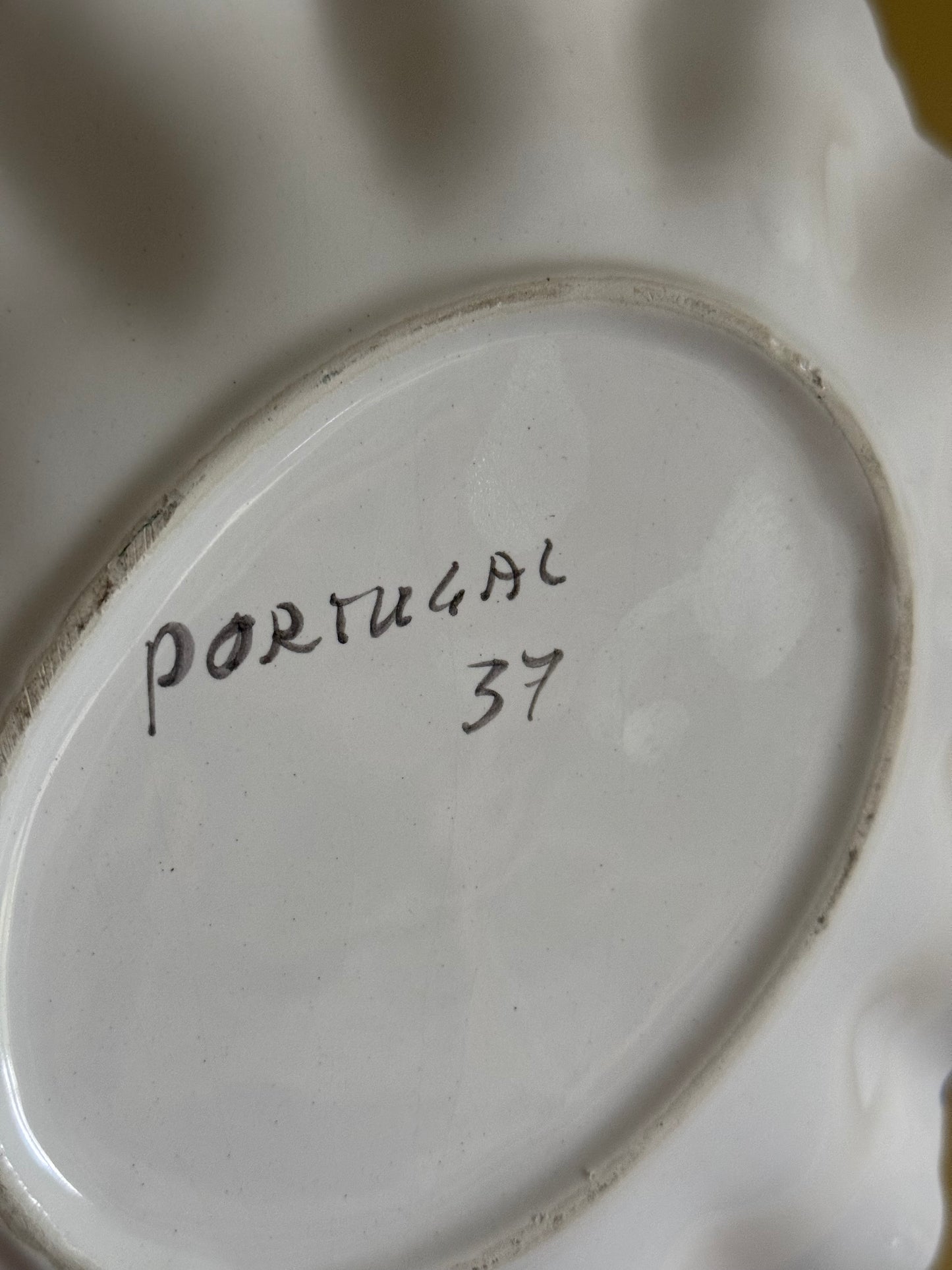 Vintage, handmade Portuguese dish.