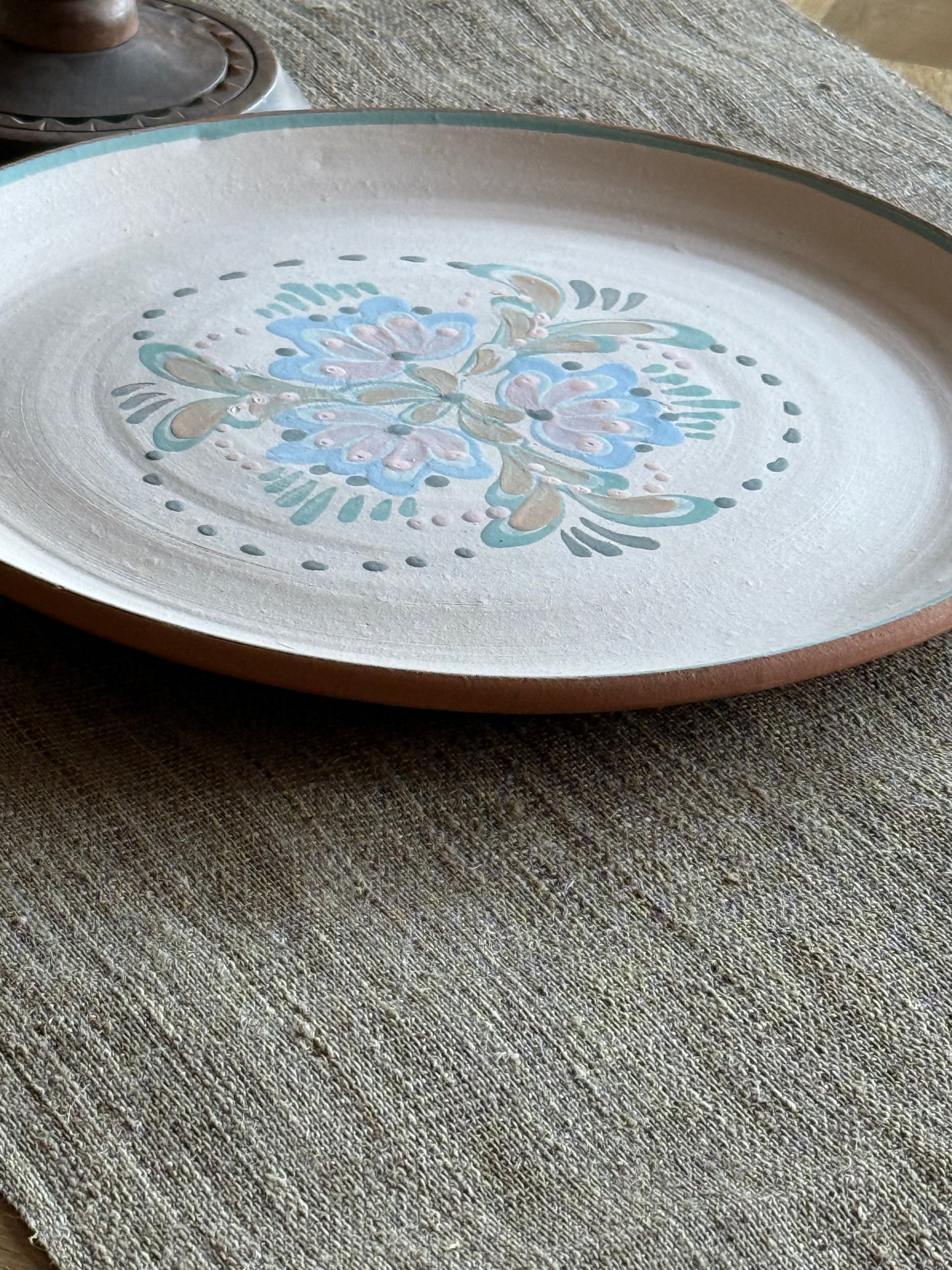 Handmade ceramic platter.