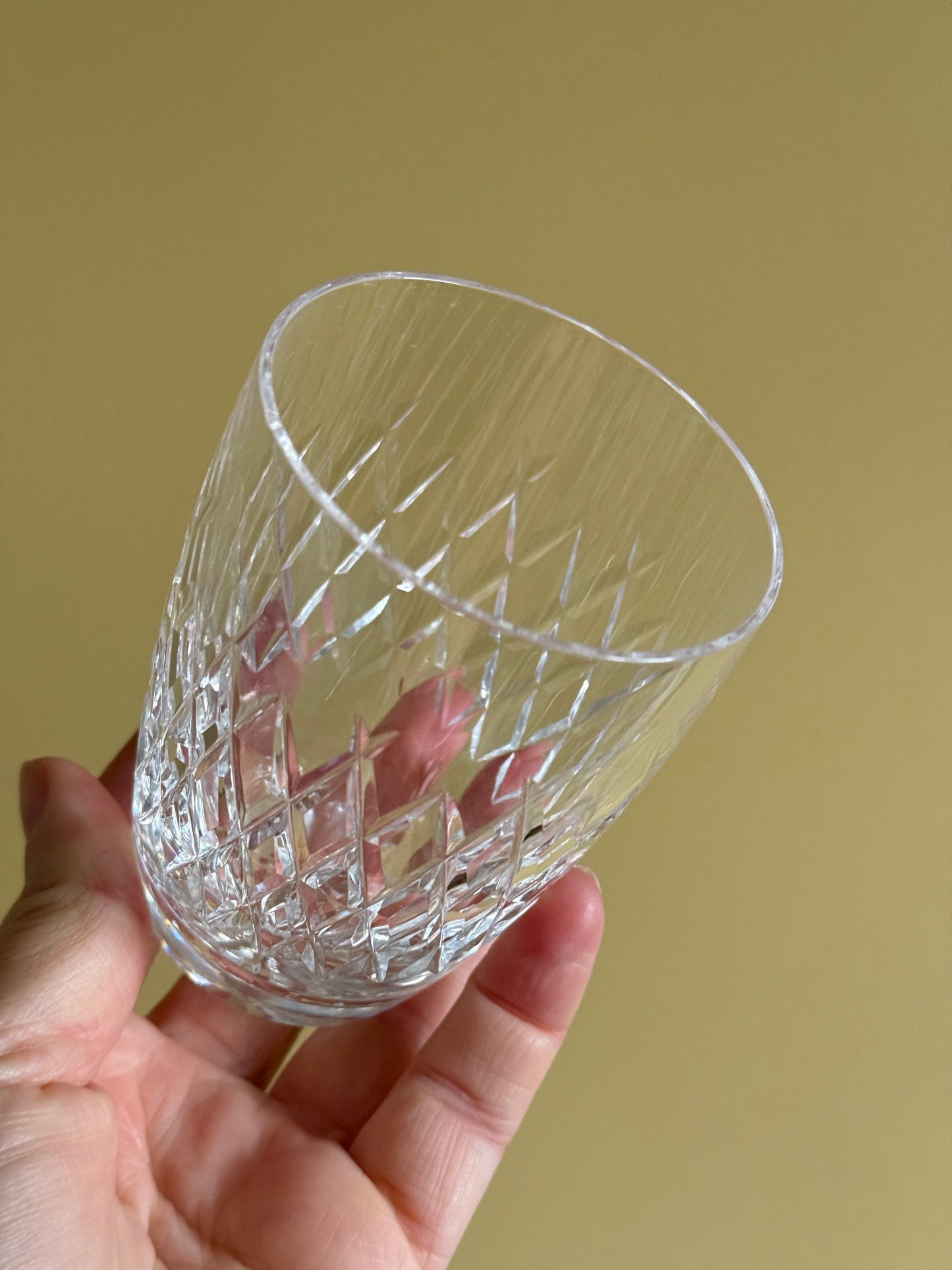 Vintage, stunning crystal tumblers.
