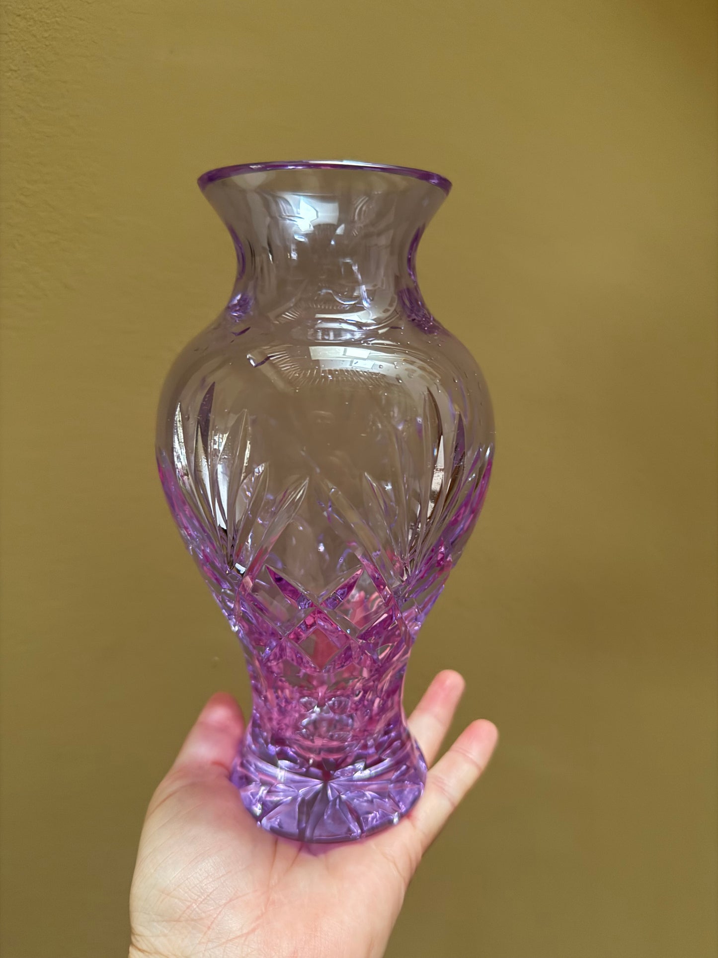 Vintage, crystal vase.