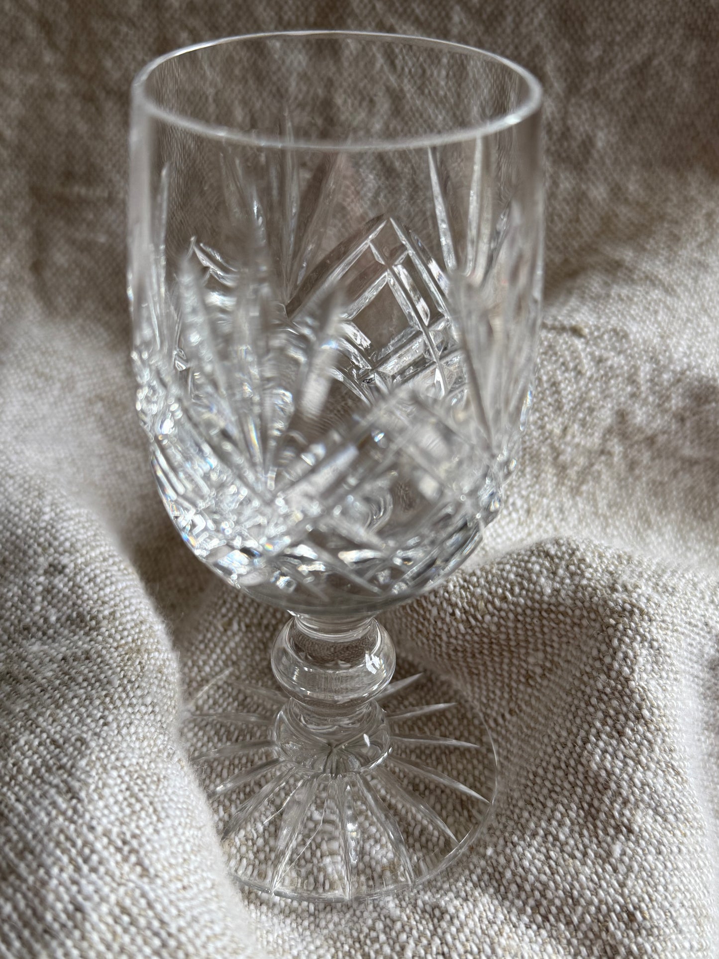 Vintage set of 4 crystal glasses.