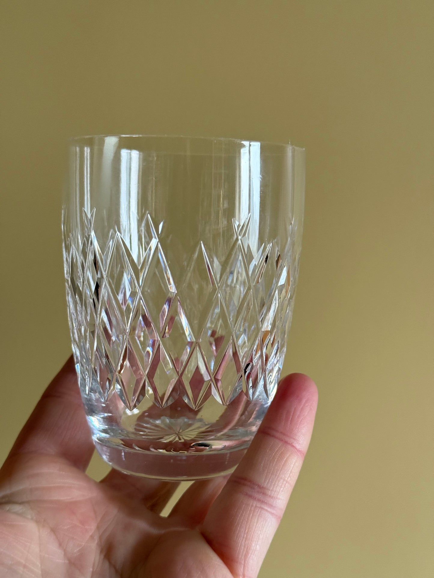Vintage, stunning crystal tumblers.