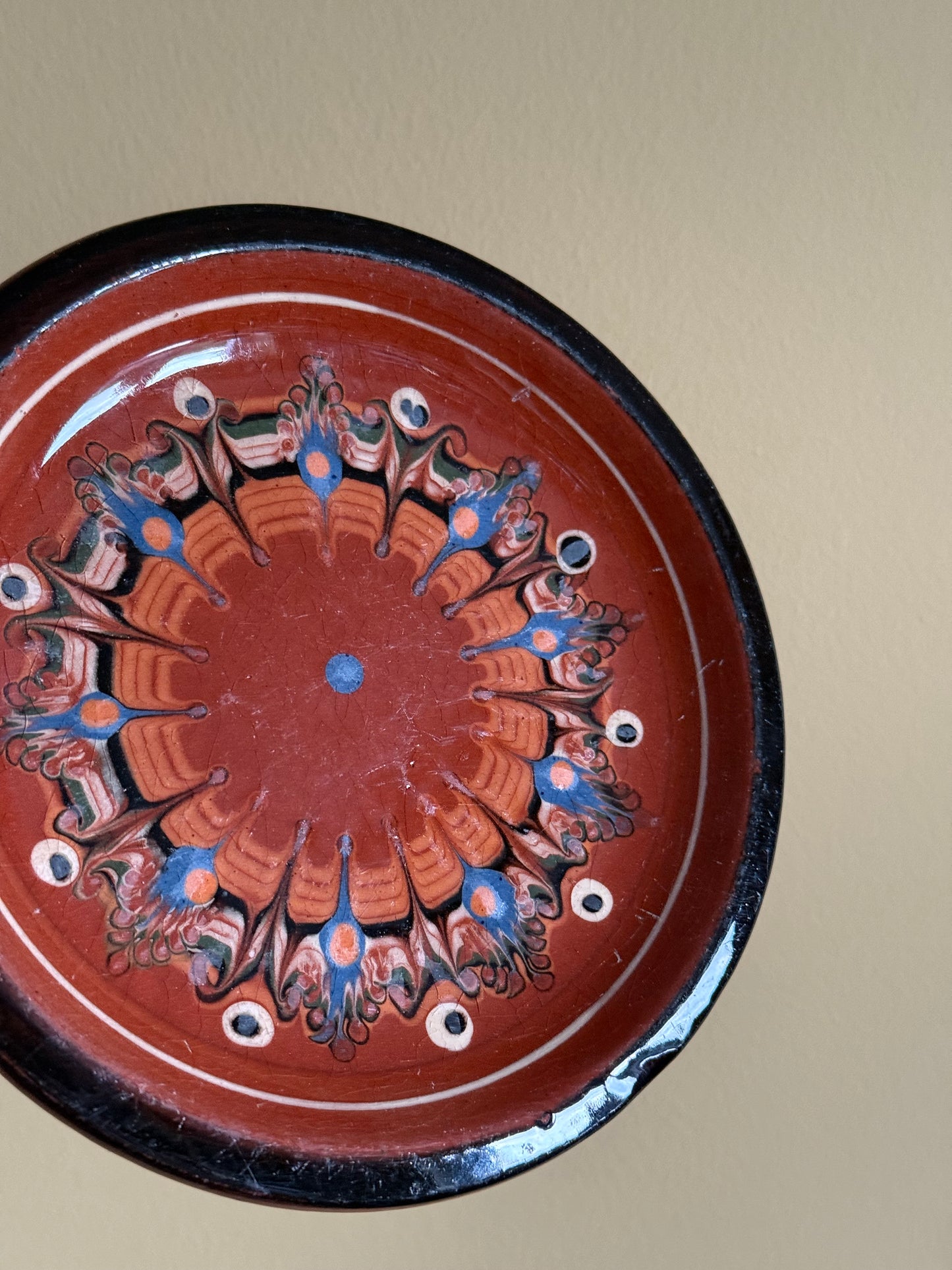 Vintage, handmade Troyan small plates.