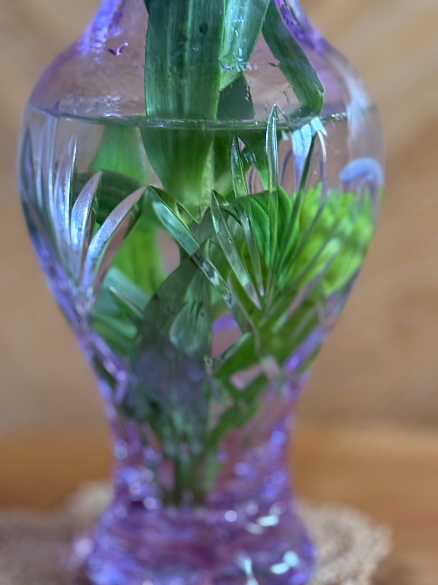 Vintage, crystal vase.