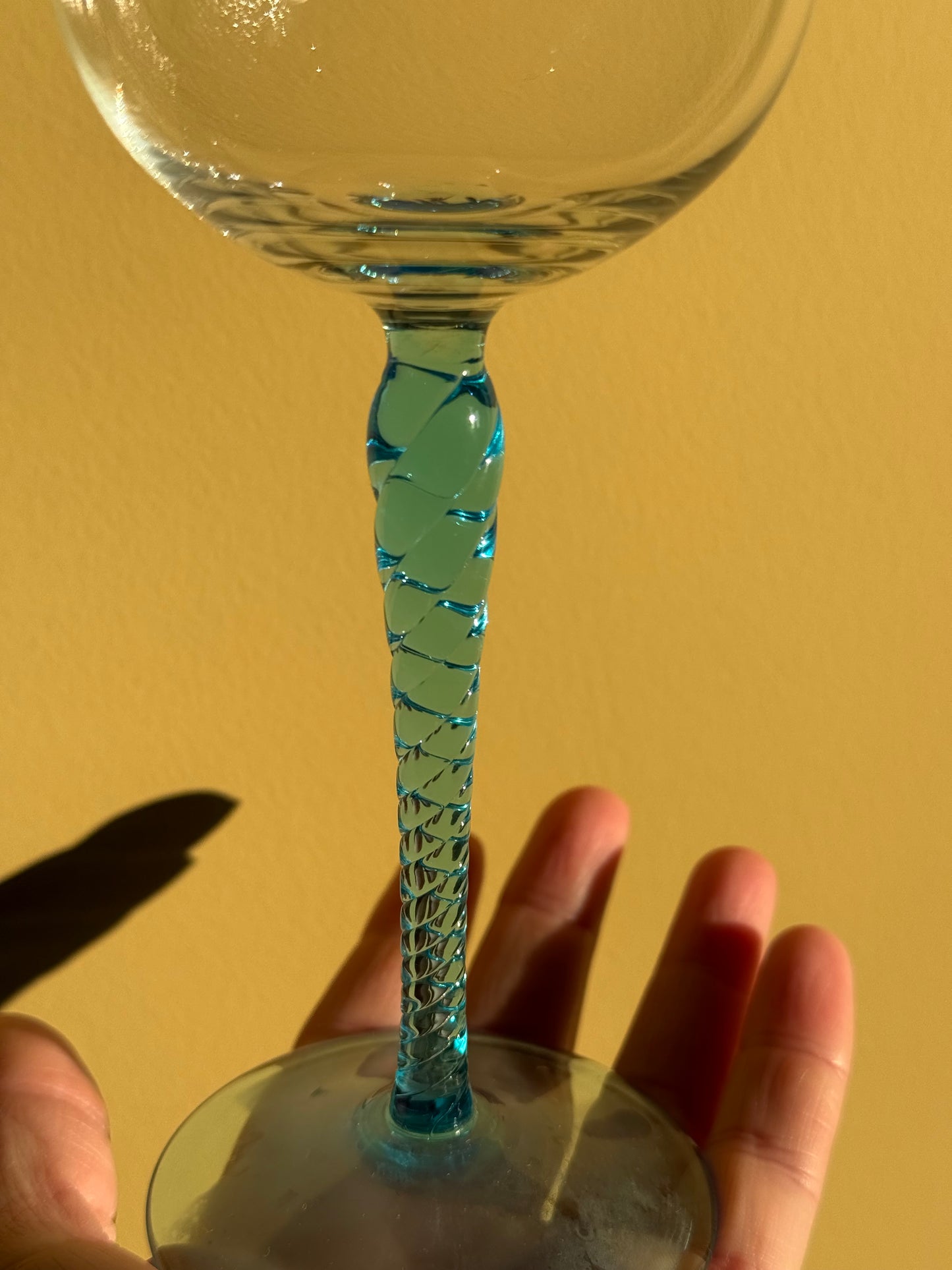 Stunning vintage wine glasses.