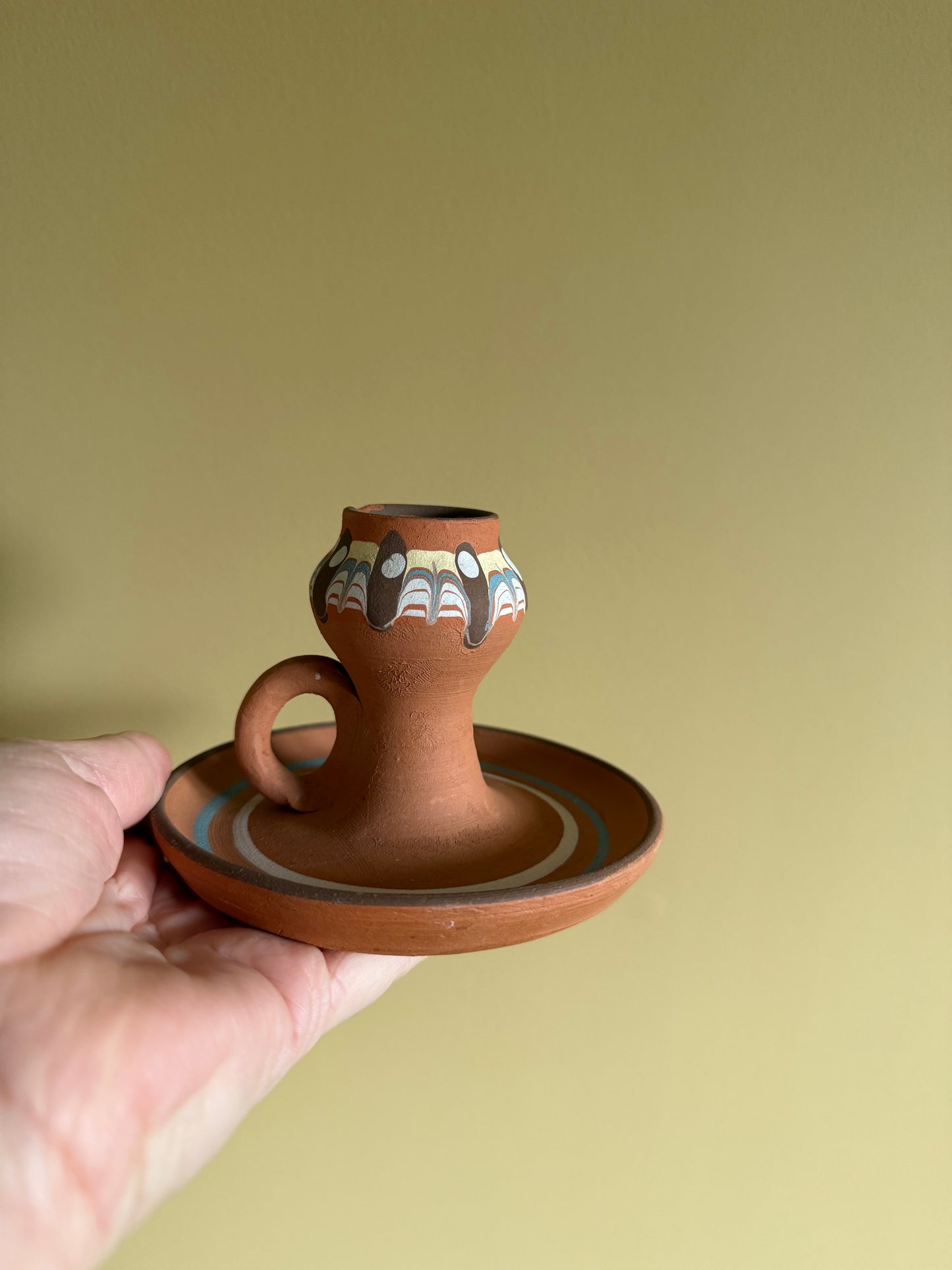 Vintage, hand made candle stick.