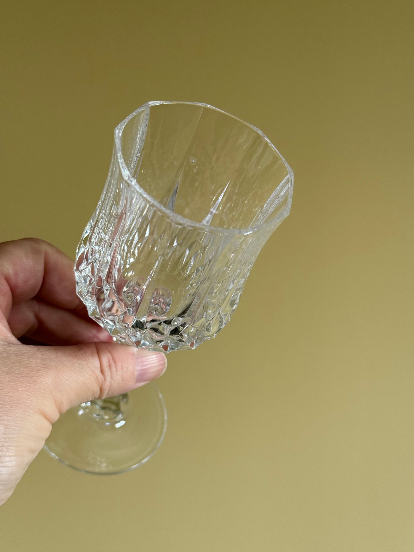 Vintage, French wine glasses.