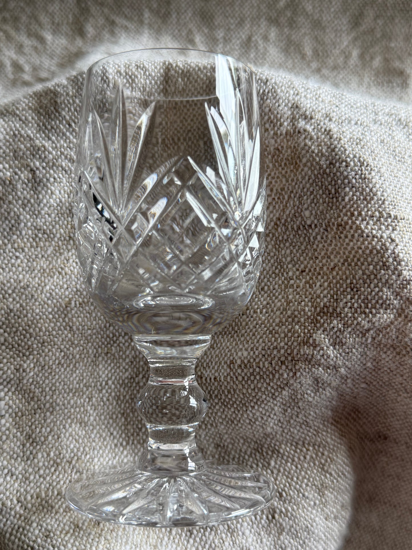 Vintage set of 4 crystal glasses.