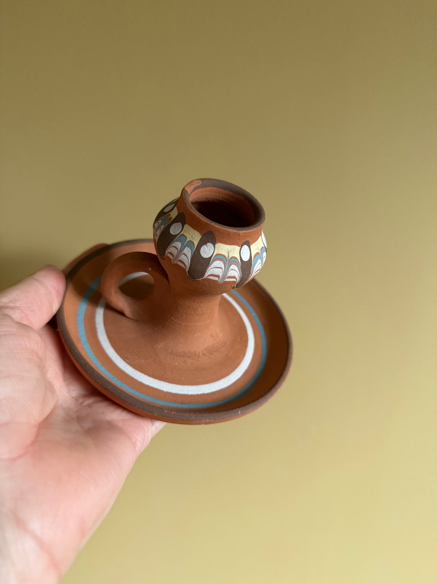Vintage, hand made candle stick.