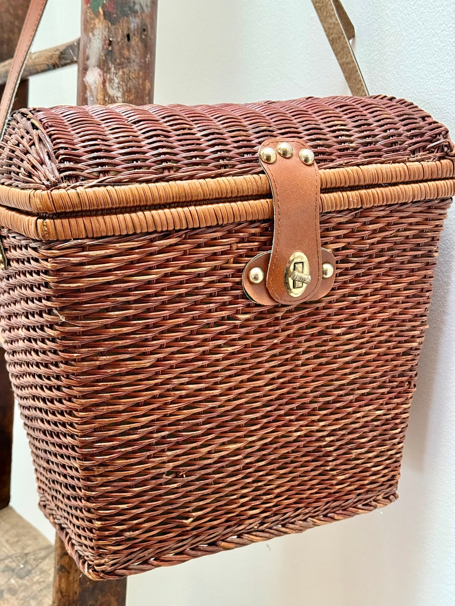 Vintage picnic basket