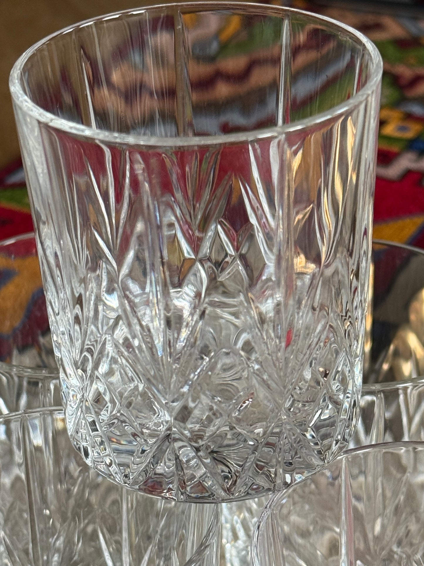 Vintage, crystal tumblers.