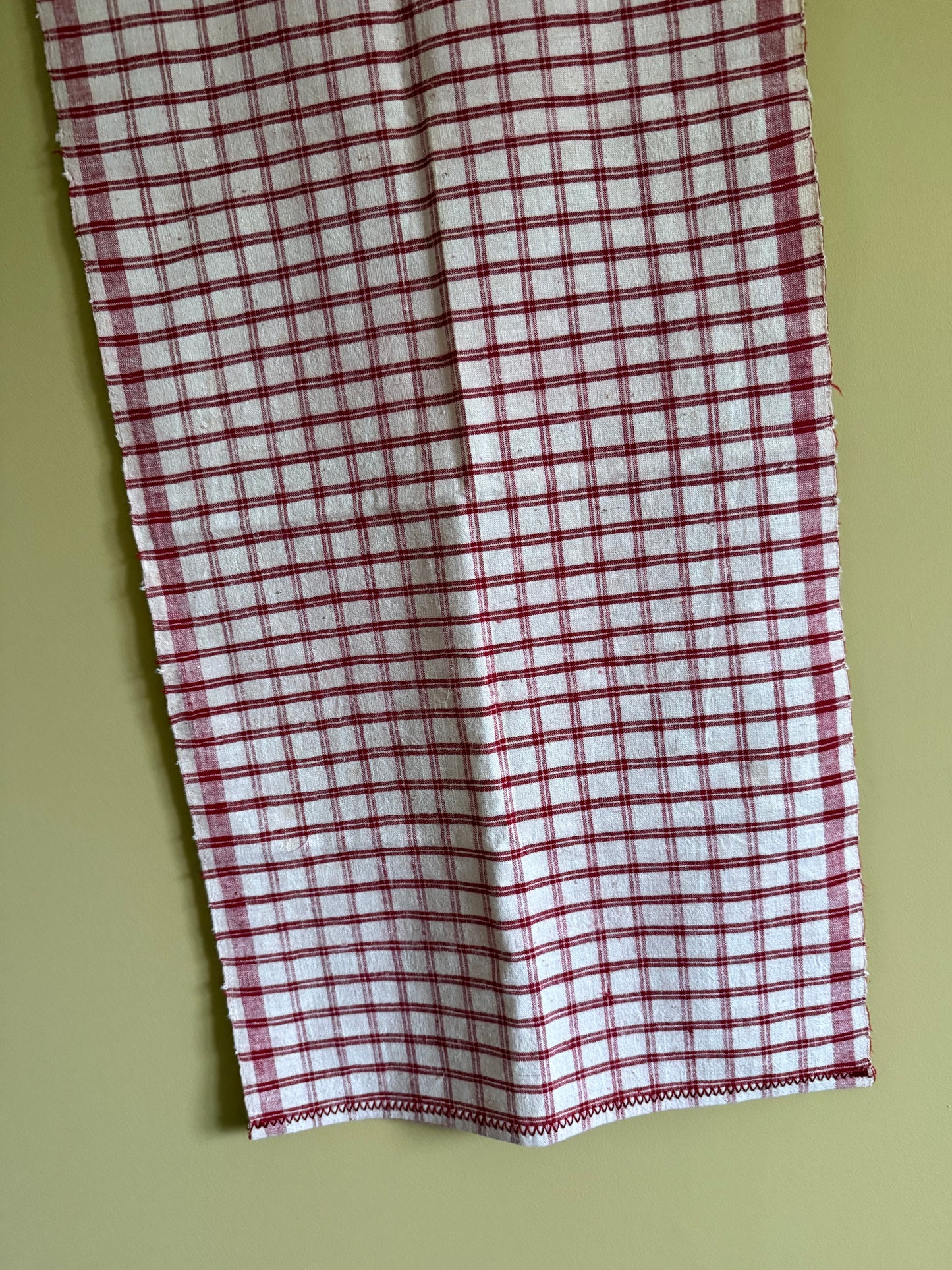 Antique, hand woven tea towel / kitchen cloth.