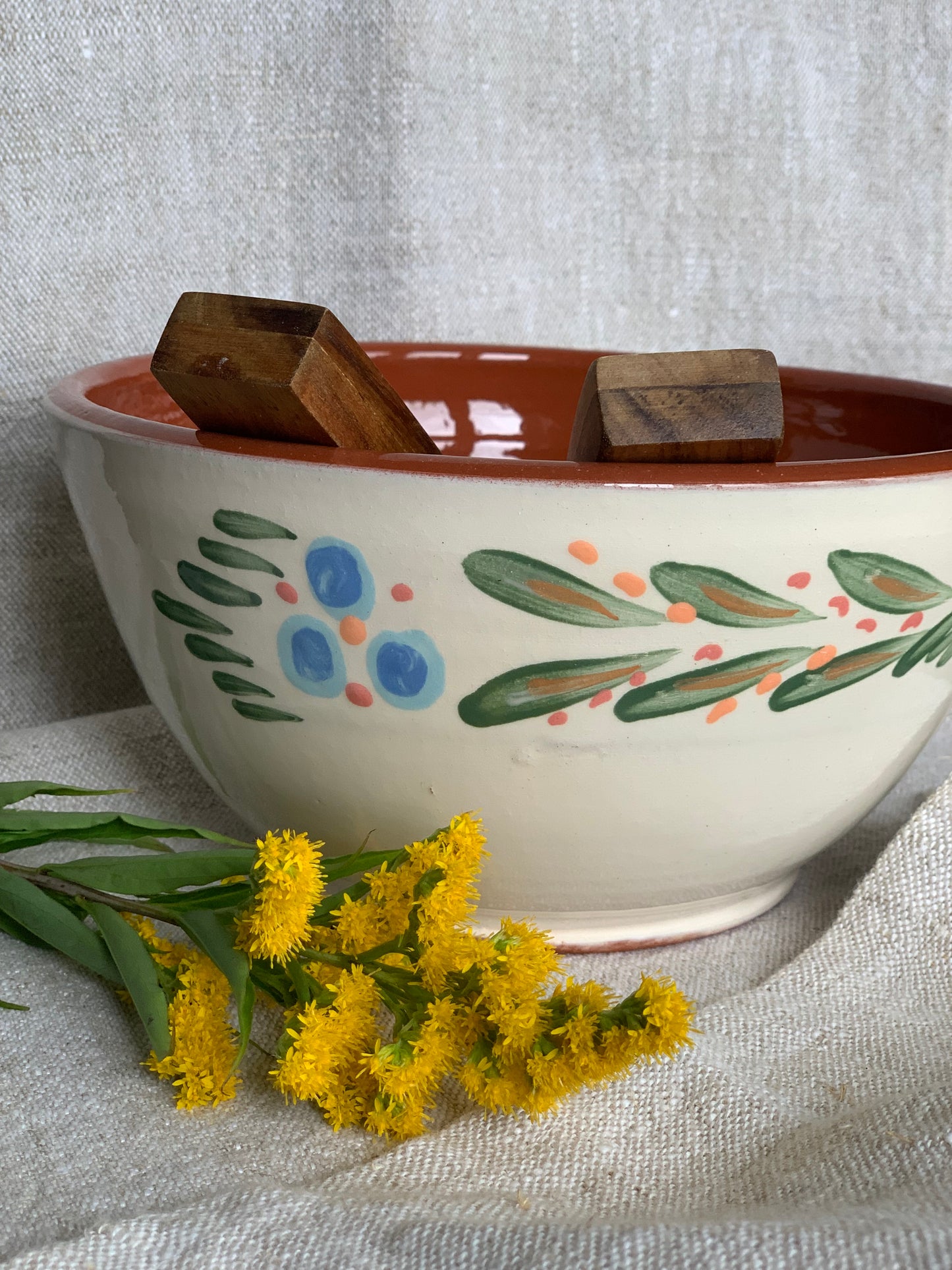 Handmade ceramic bowl.