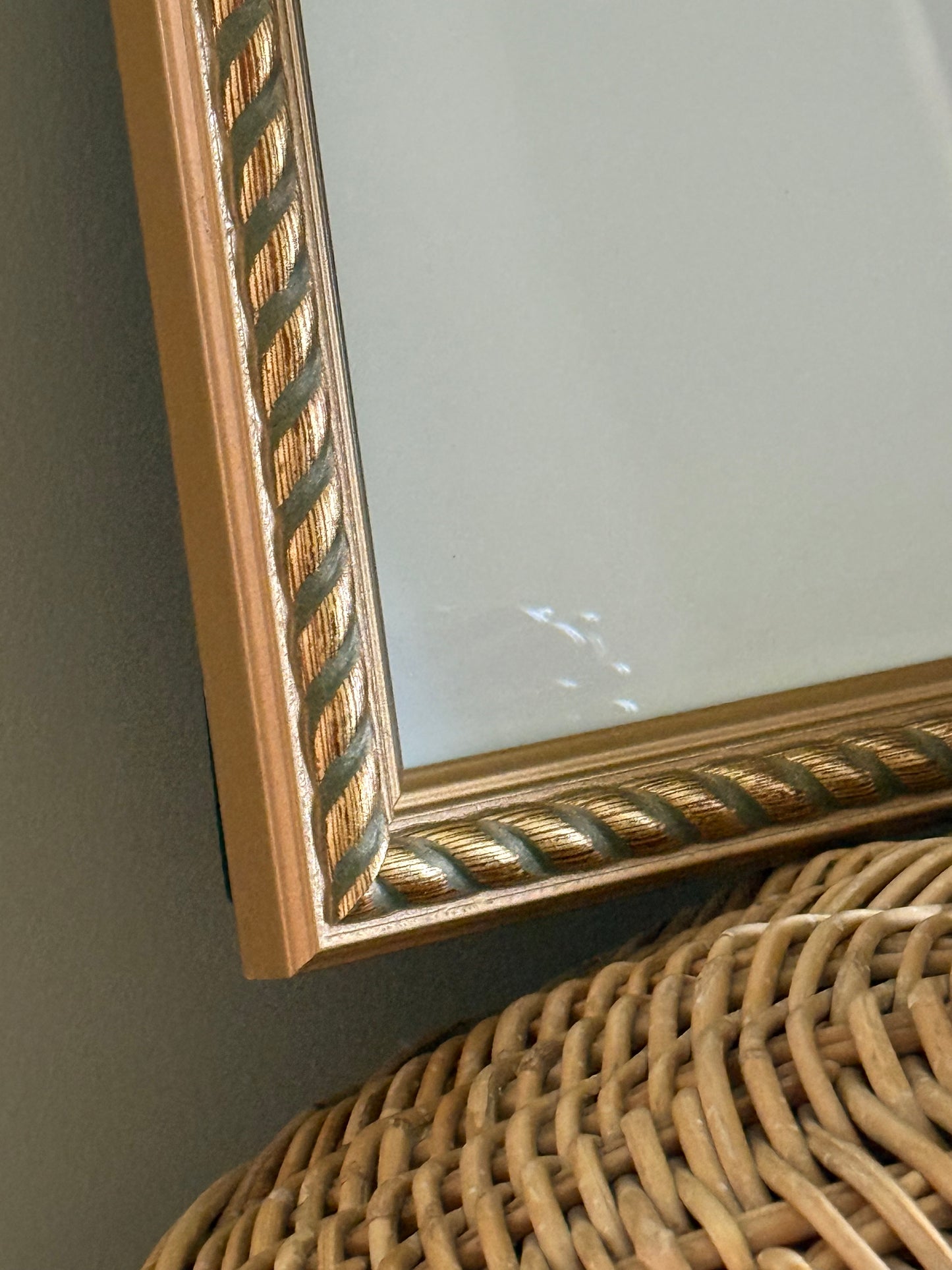 Vintage wooden gilded frame