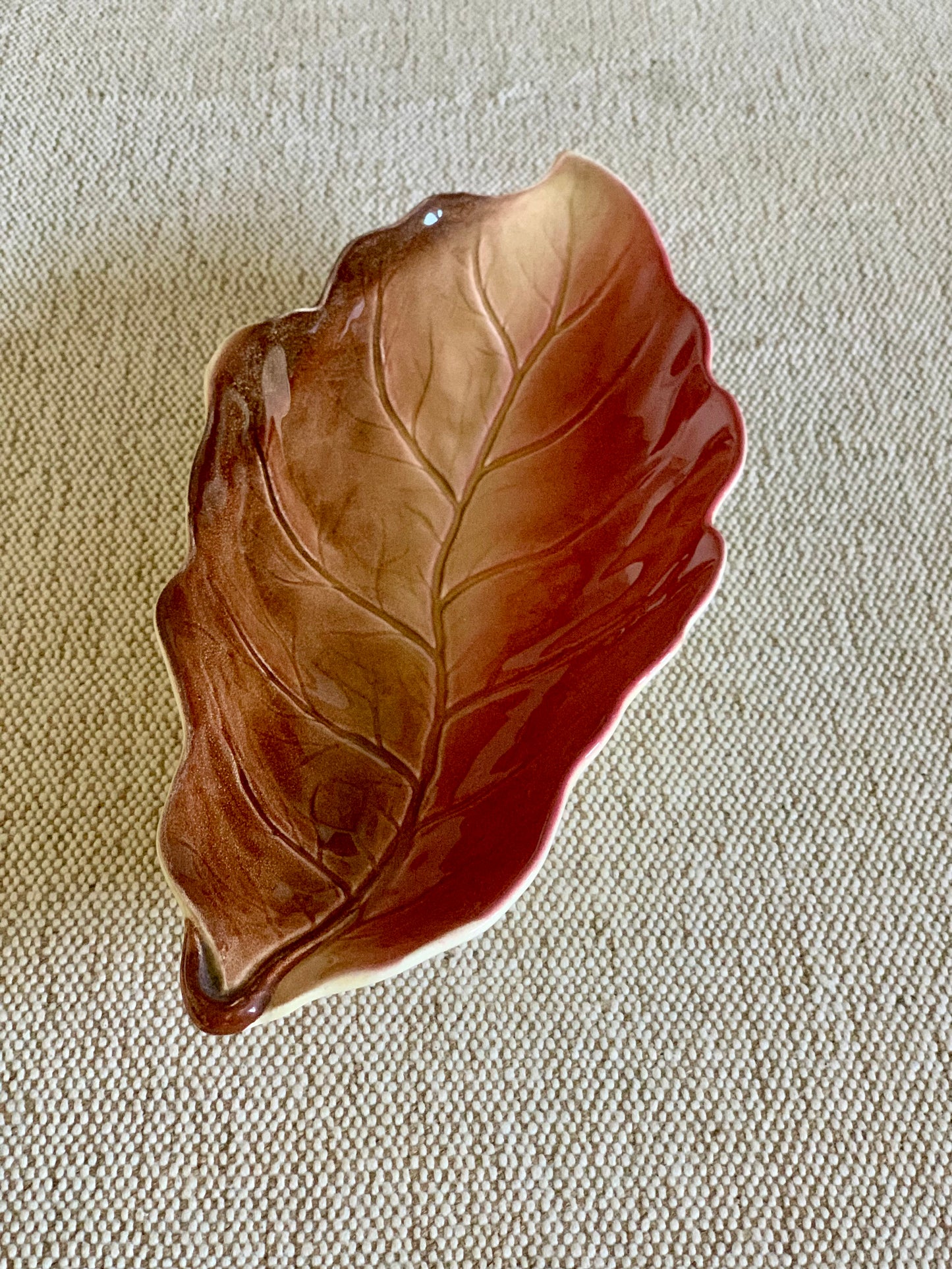 Vintage Royal Winton leaf porcelain dish.