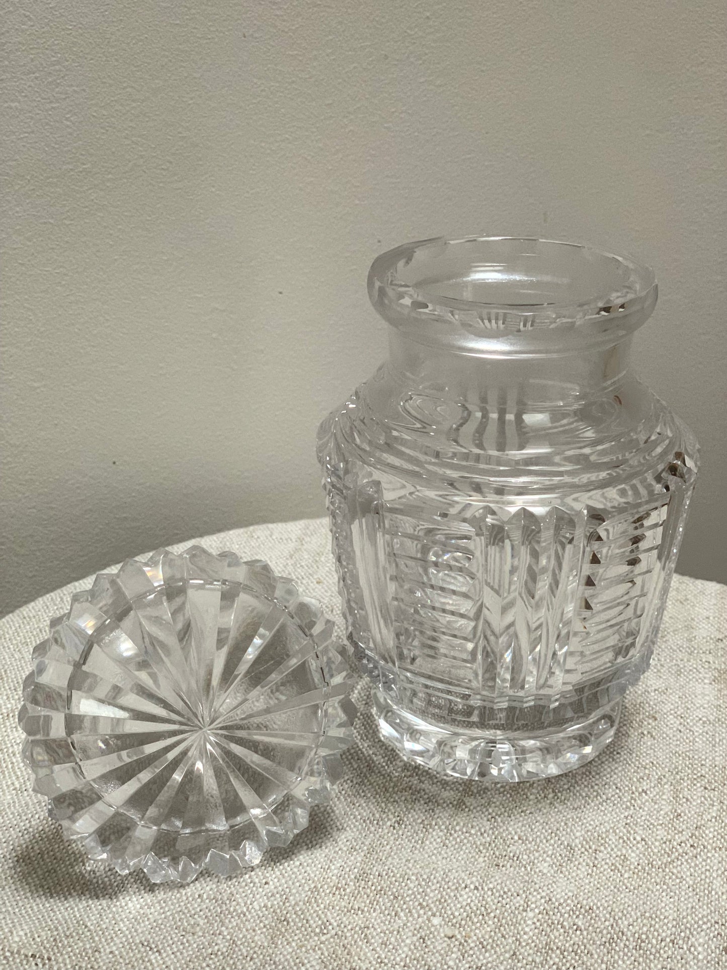 Small crystal decanter.