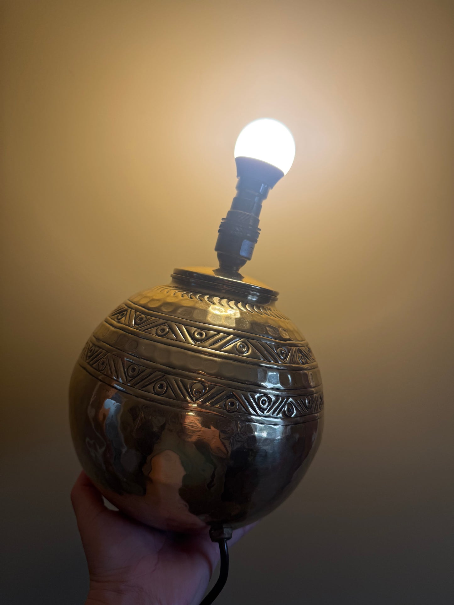 Vintage Bhs brass lamp.