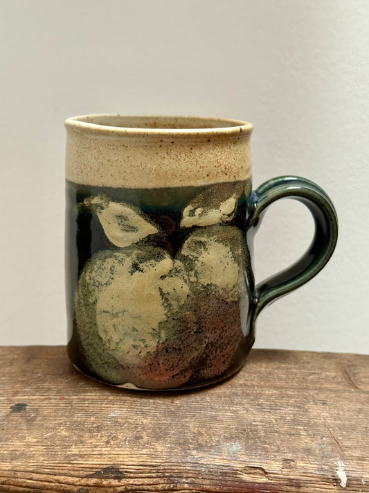 Handmade Studio Pottery Mug – Stoneware – Abstract Glaze – Earth Tones