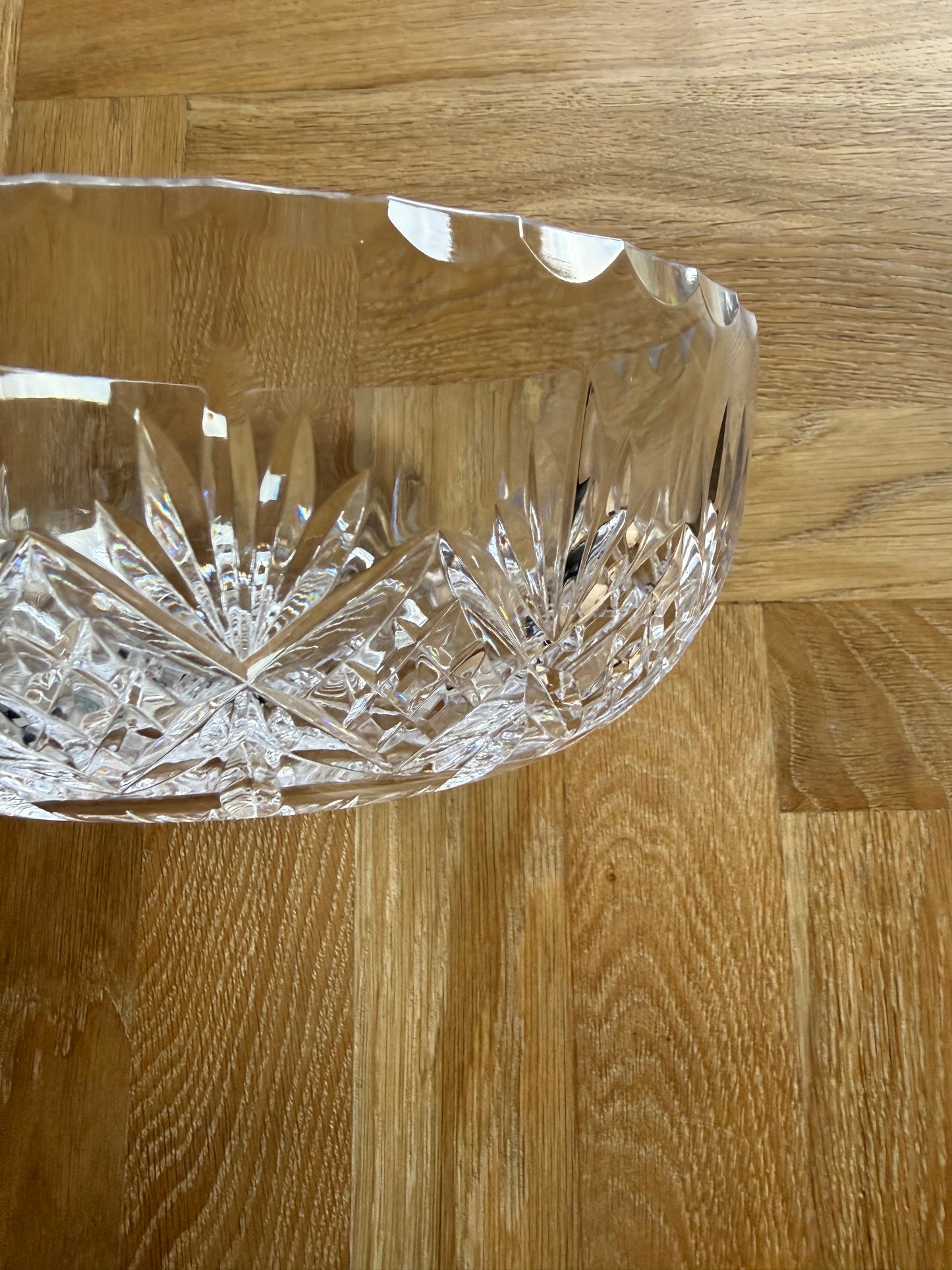 Heavy vintage crystal bowl.