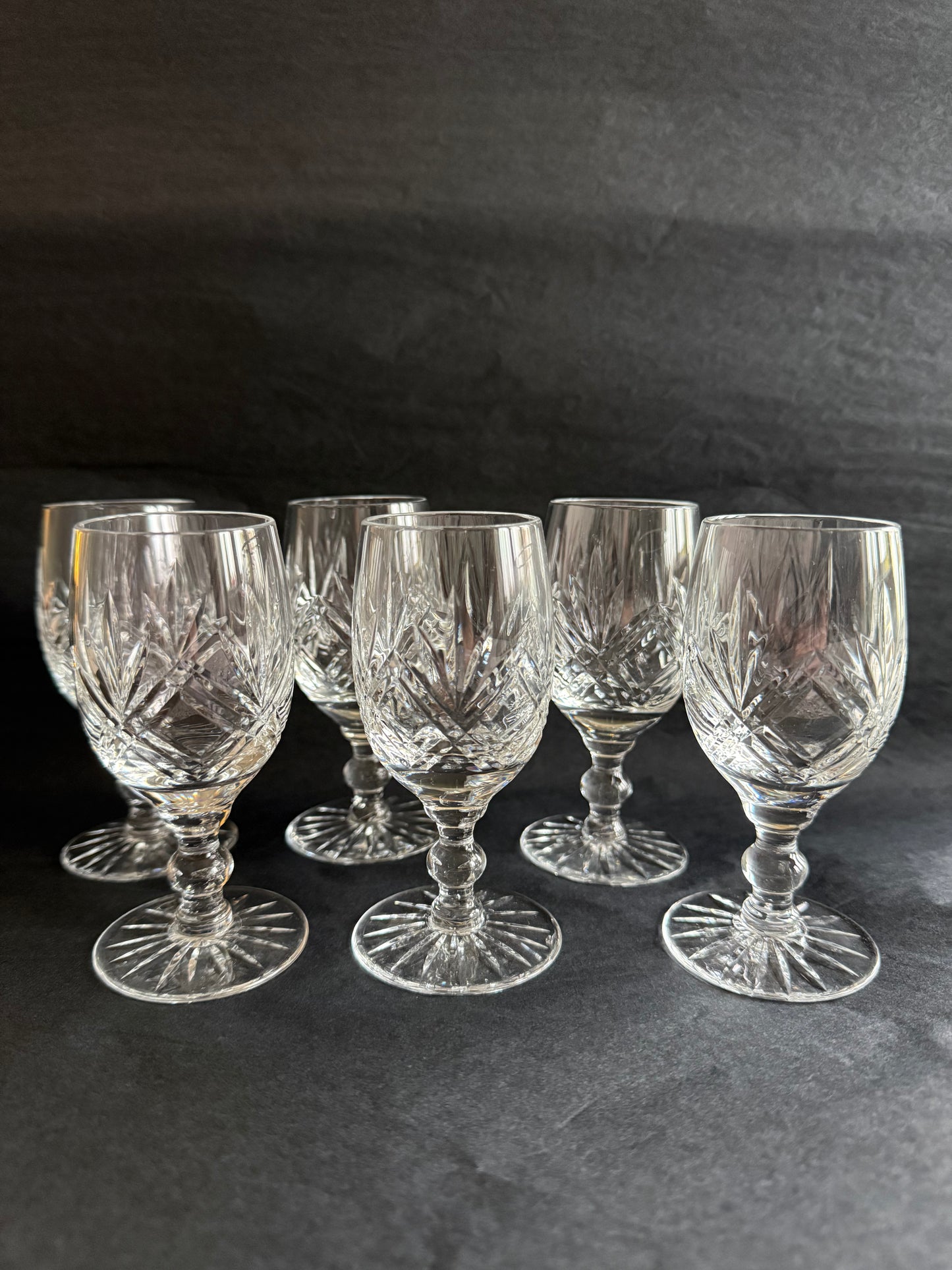 High quality vintage stemmed glasses.