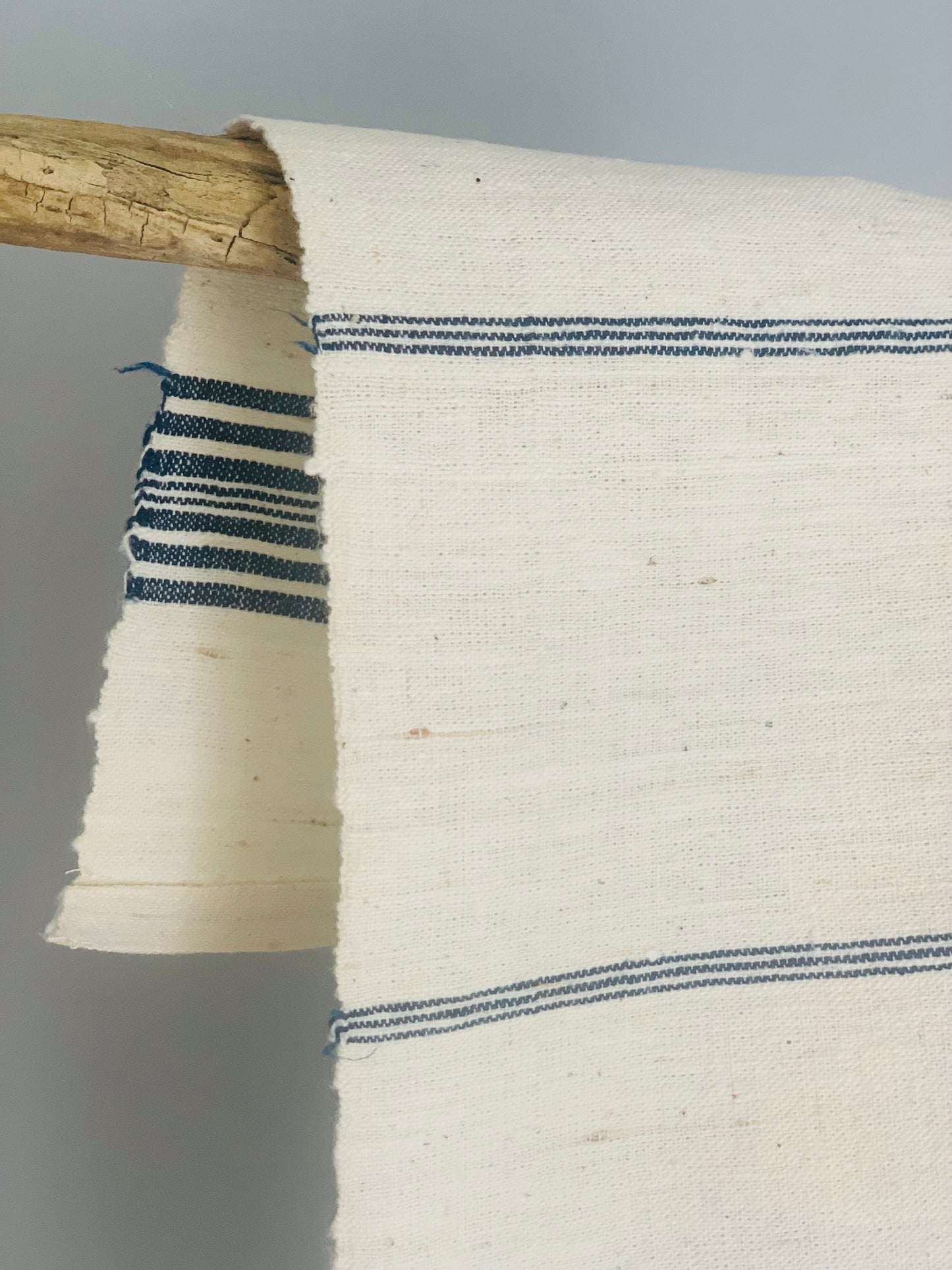 Antique, handwoven, cotton kitchen cloth.