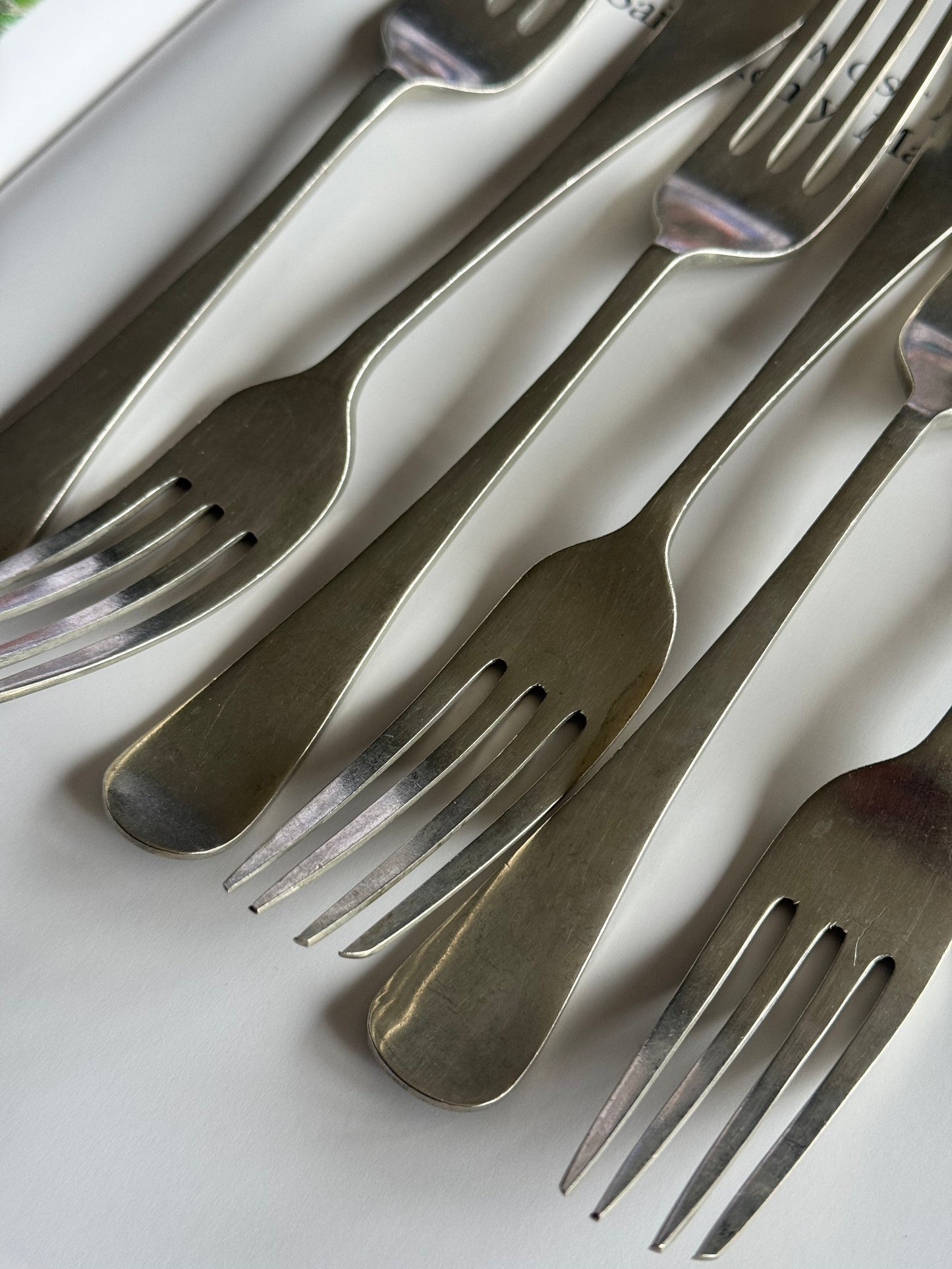 Vintage Hygienic Fork Set – Turner & Co – c.1920s–1940s British Flatware (Set of 6)
