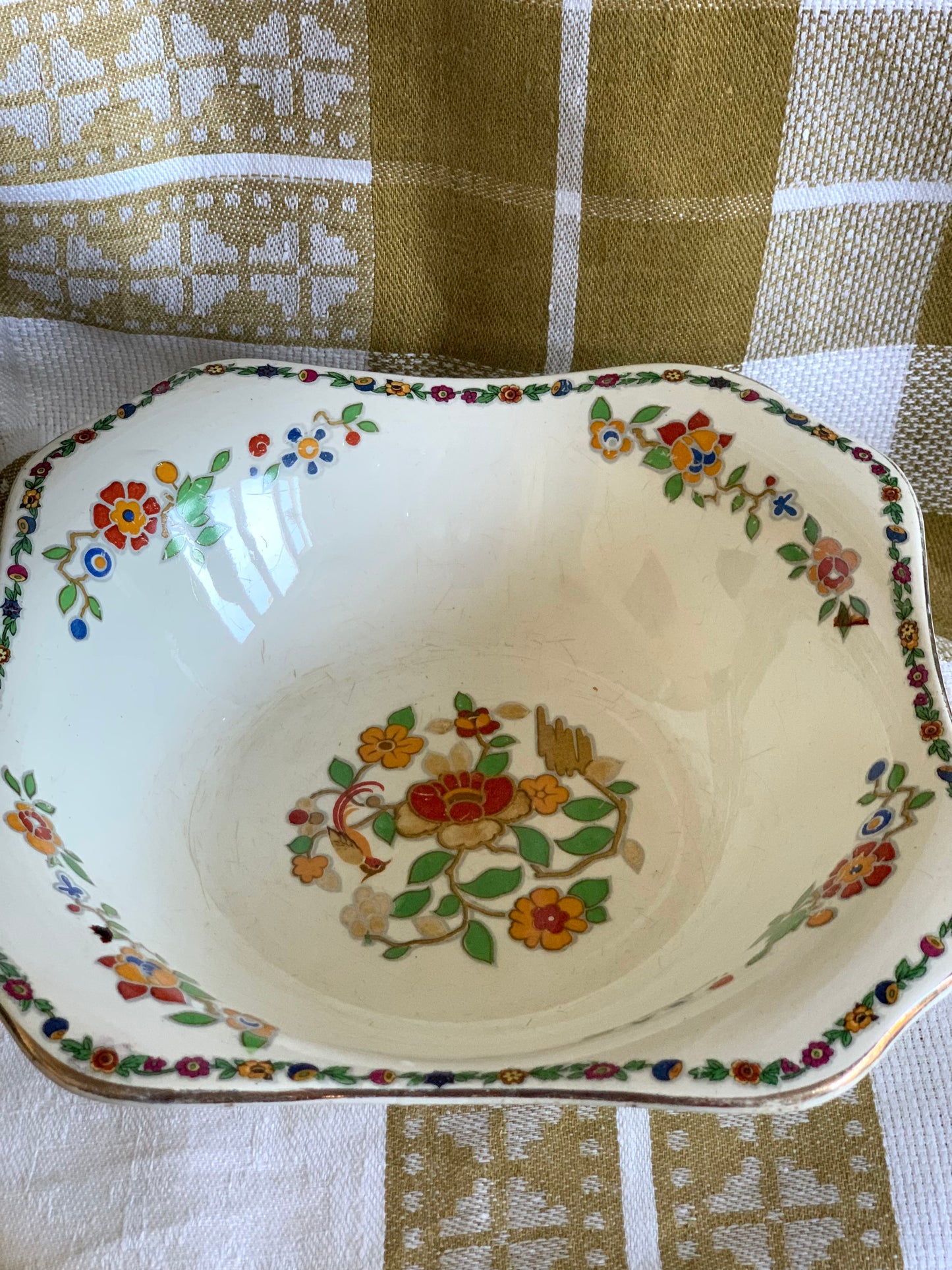 Antique, Losol Ware desert bowls.