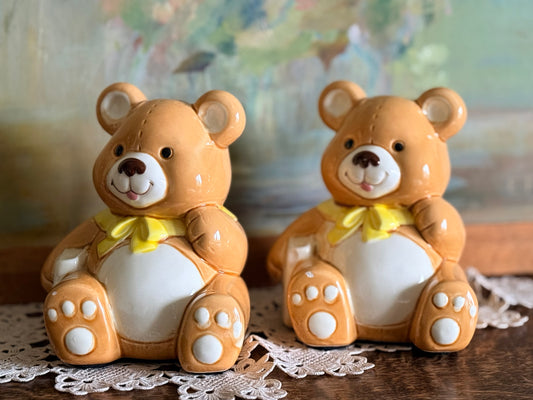 🧸 Ceramic Teddy Bear Bookends (Pair)
