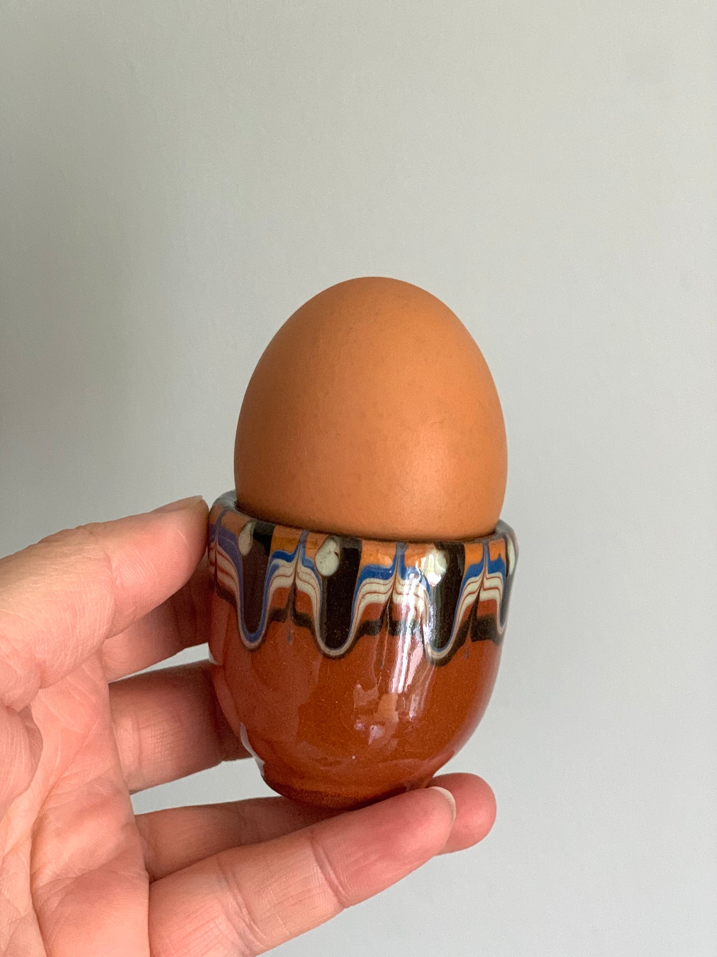 Vintage, handmade egg cups.