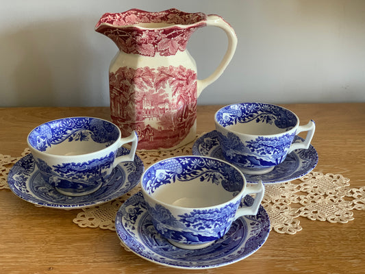 Vintage, Spode set of 3 cups and saucers.