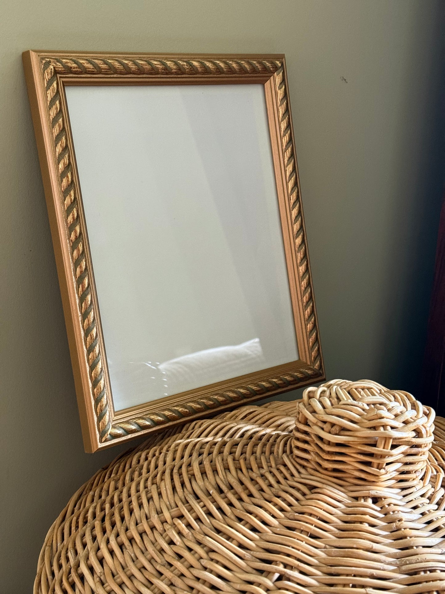 Vintage wooden gilded frame