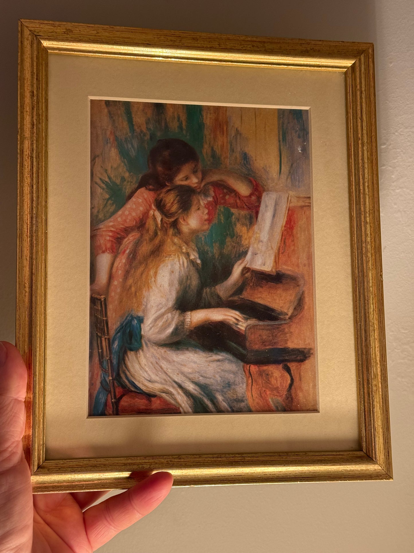 Small vintage print.