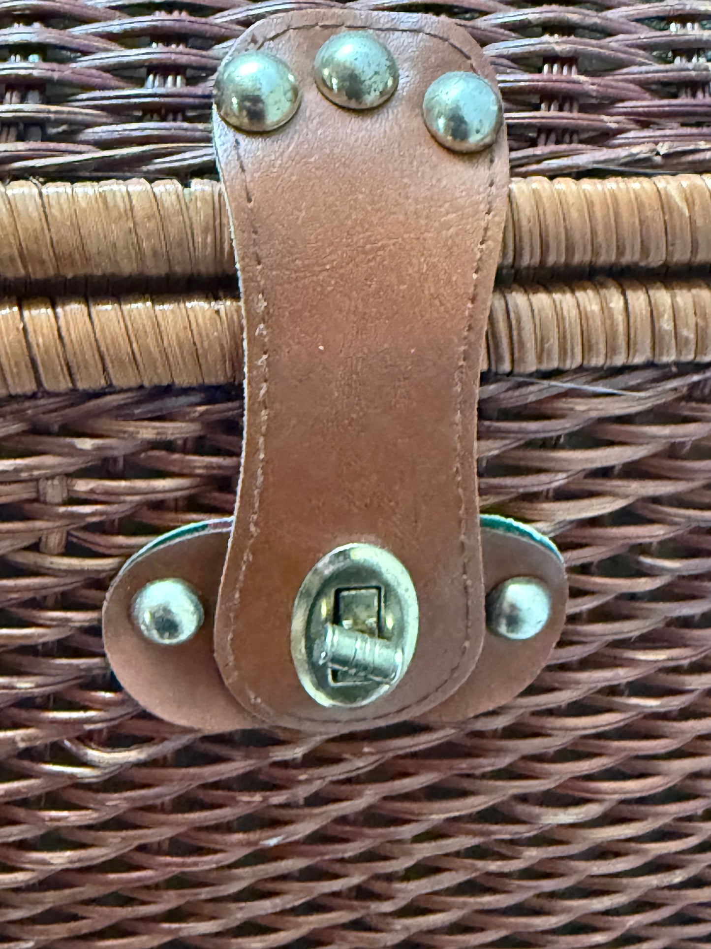 Vintage picnic basket