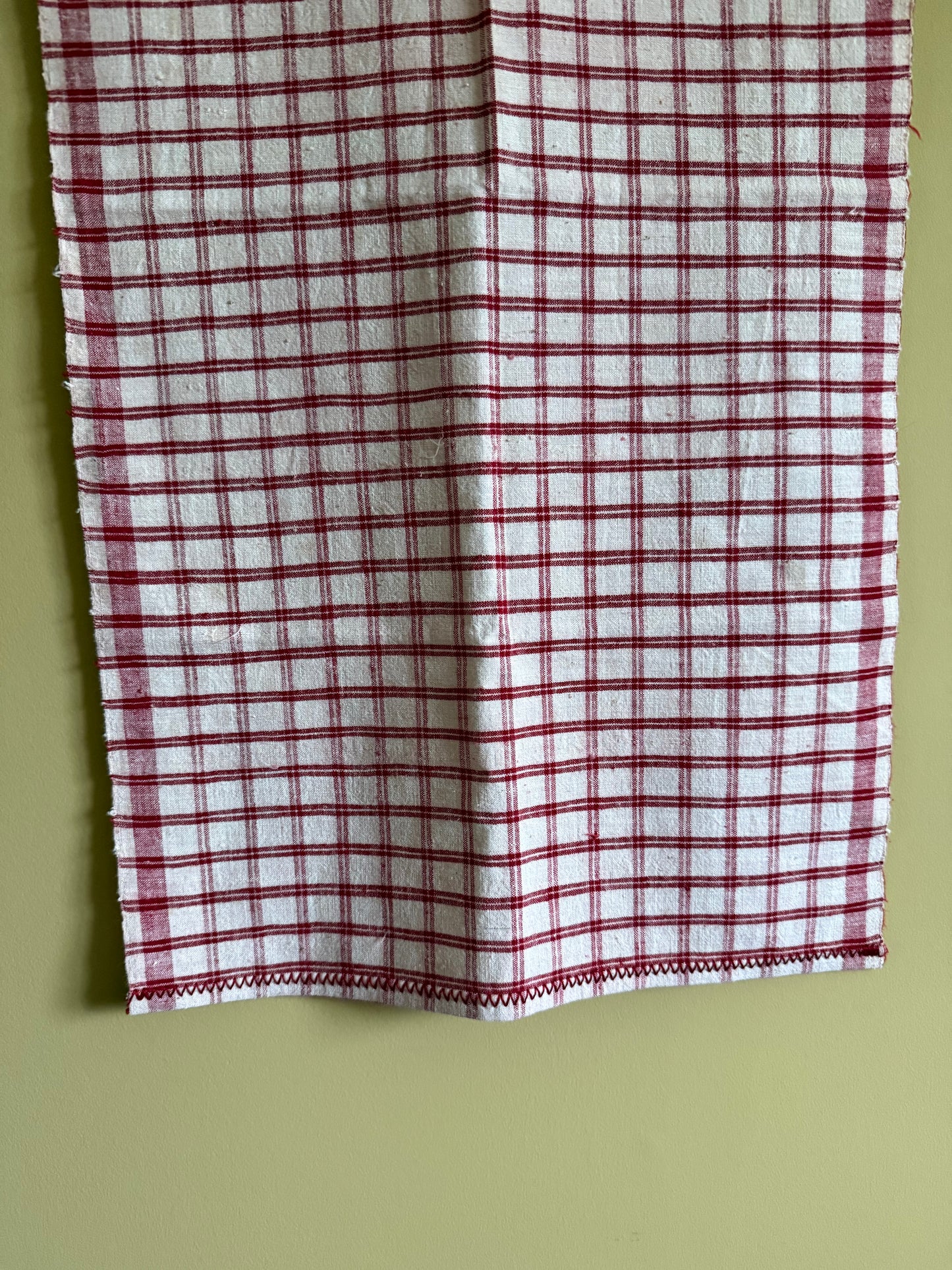 Antique, hand woven tea towel / kitchen cloth.