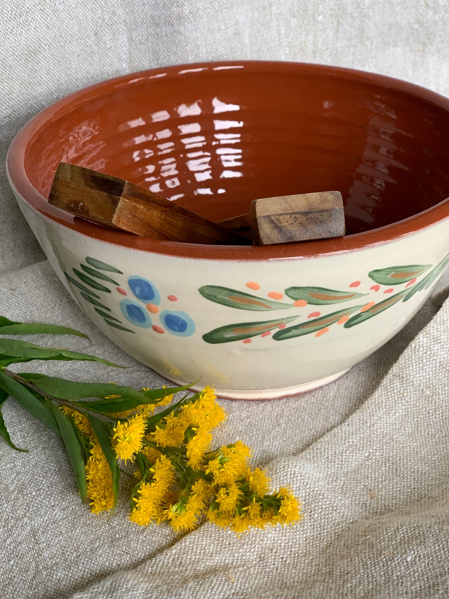 Handmade ceramic bowl.