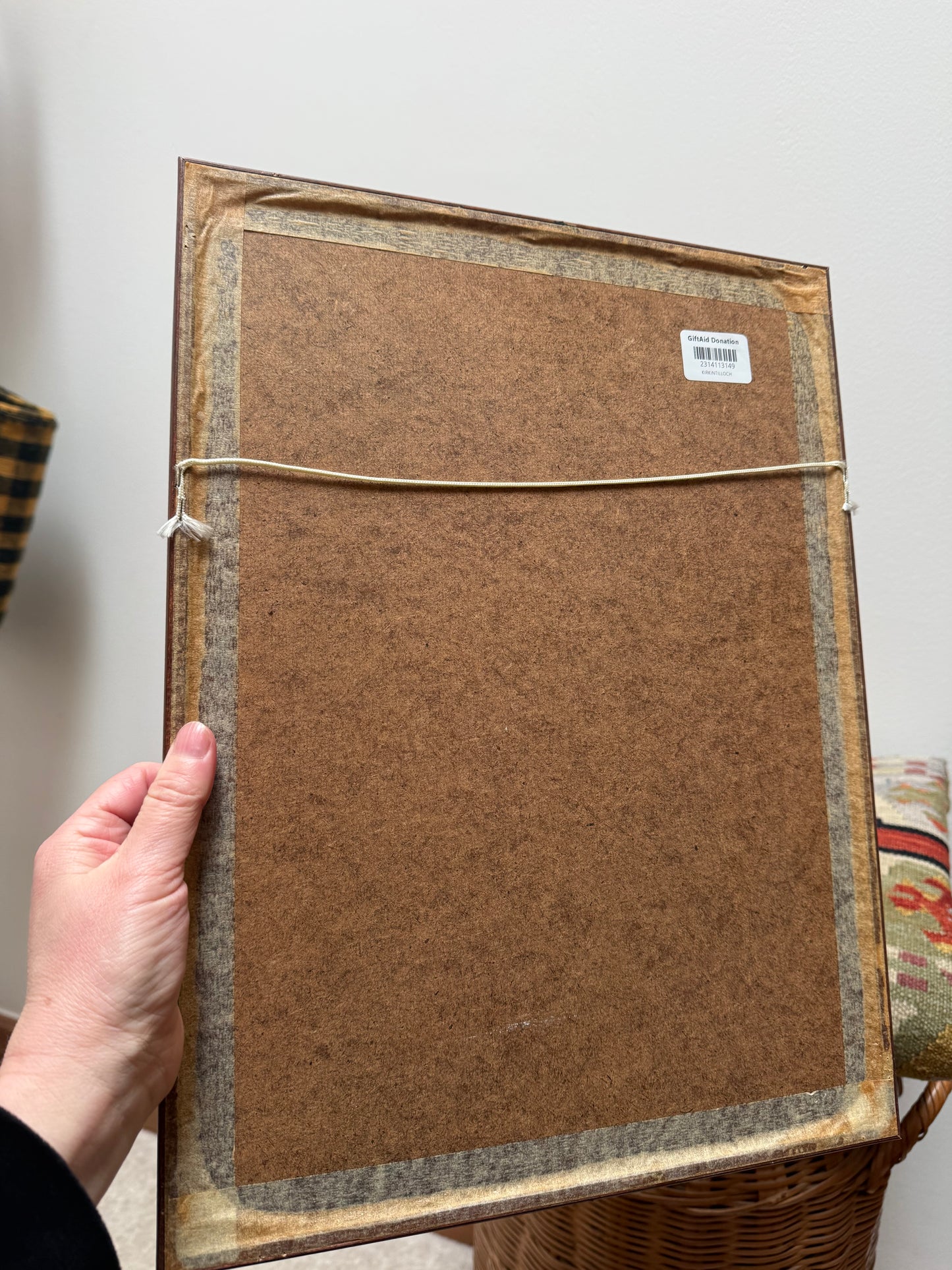 Framed pencil portrait of a poodle, signed C. Varey.