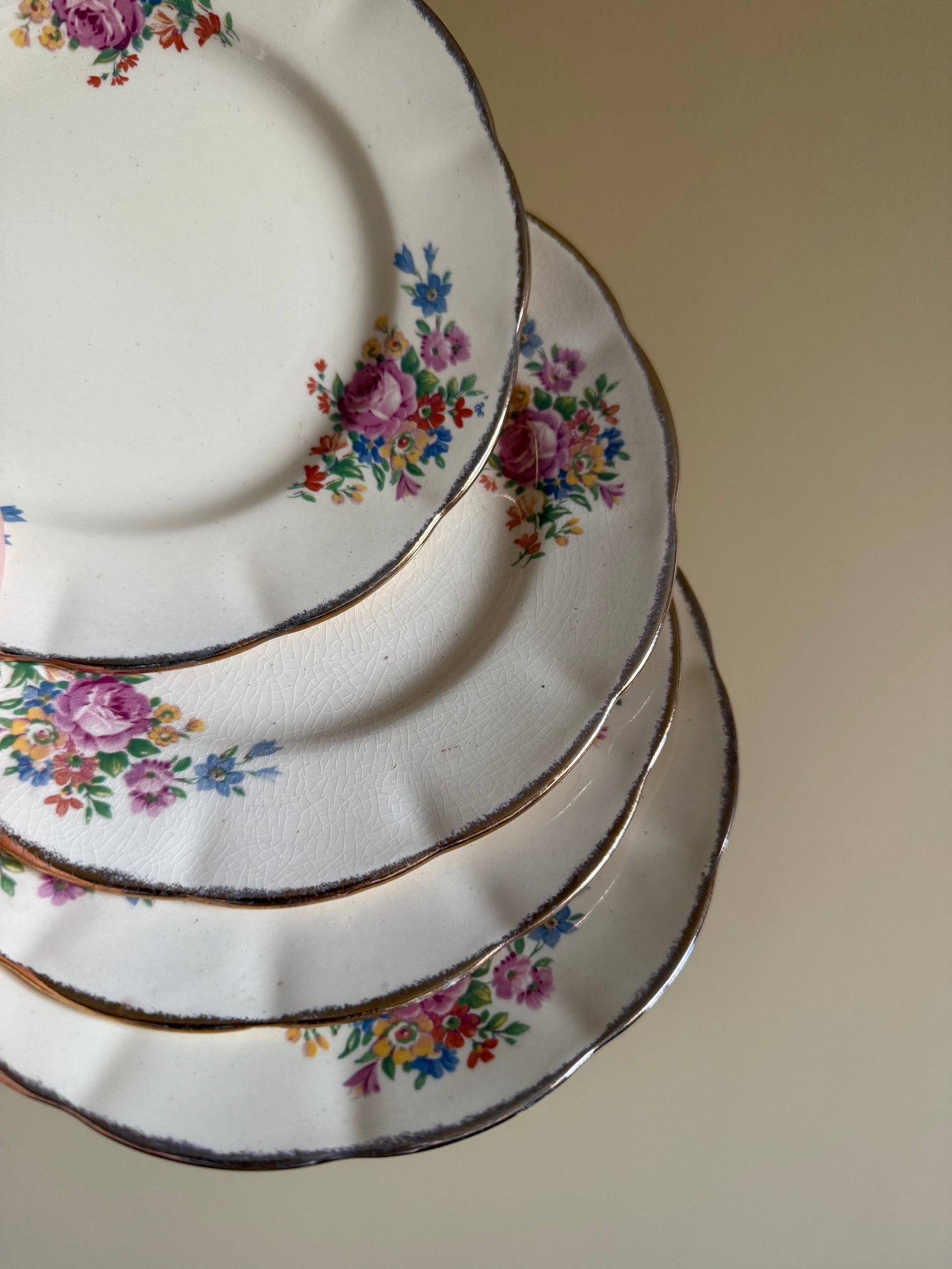 Vintage, sweet side plates.