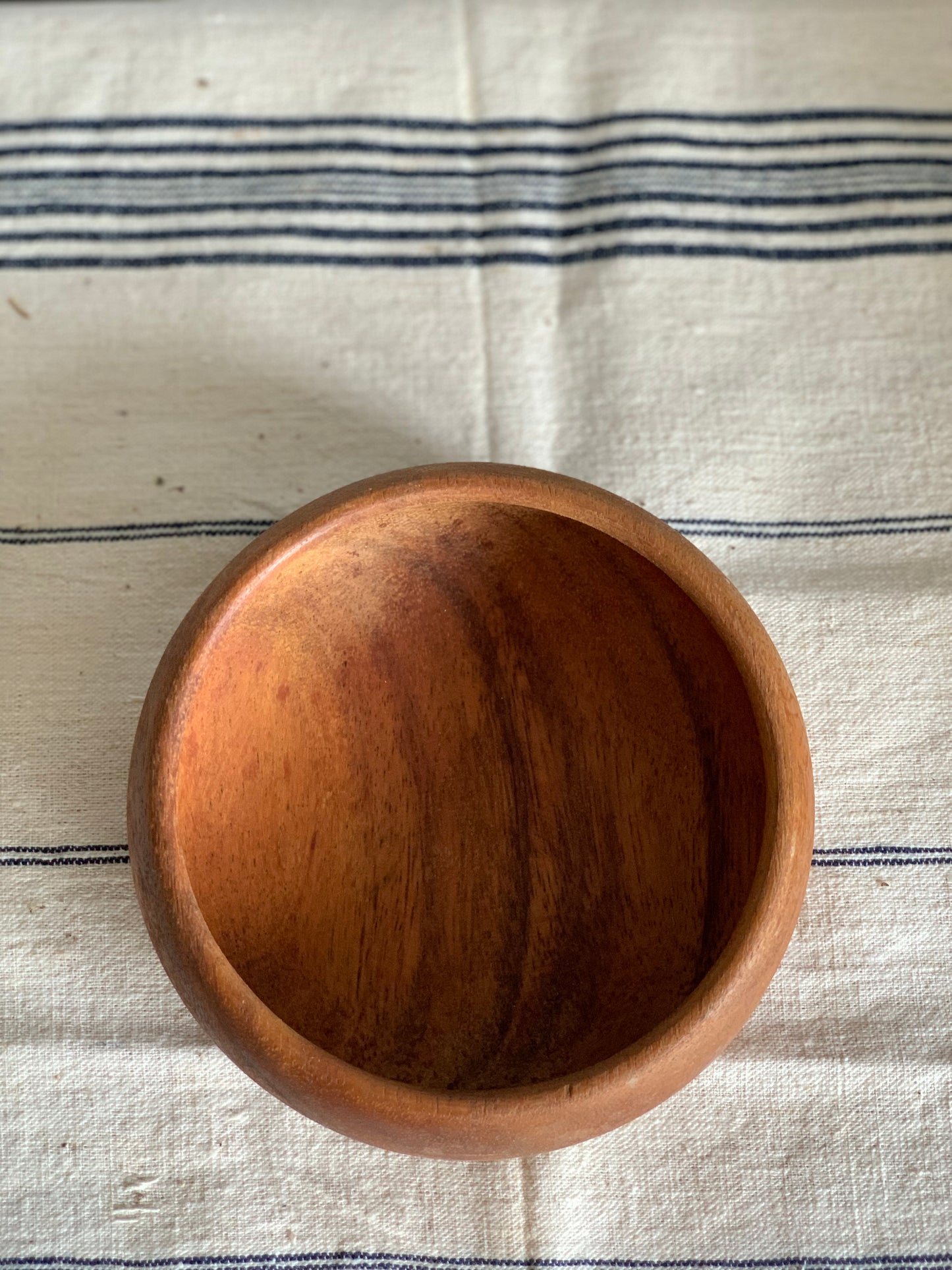 Vintage, handmade wooden bowls.