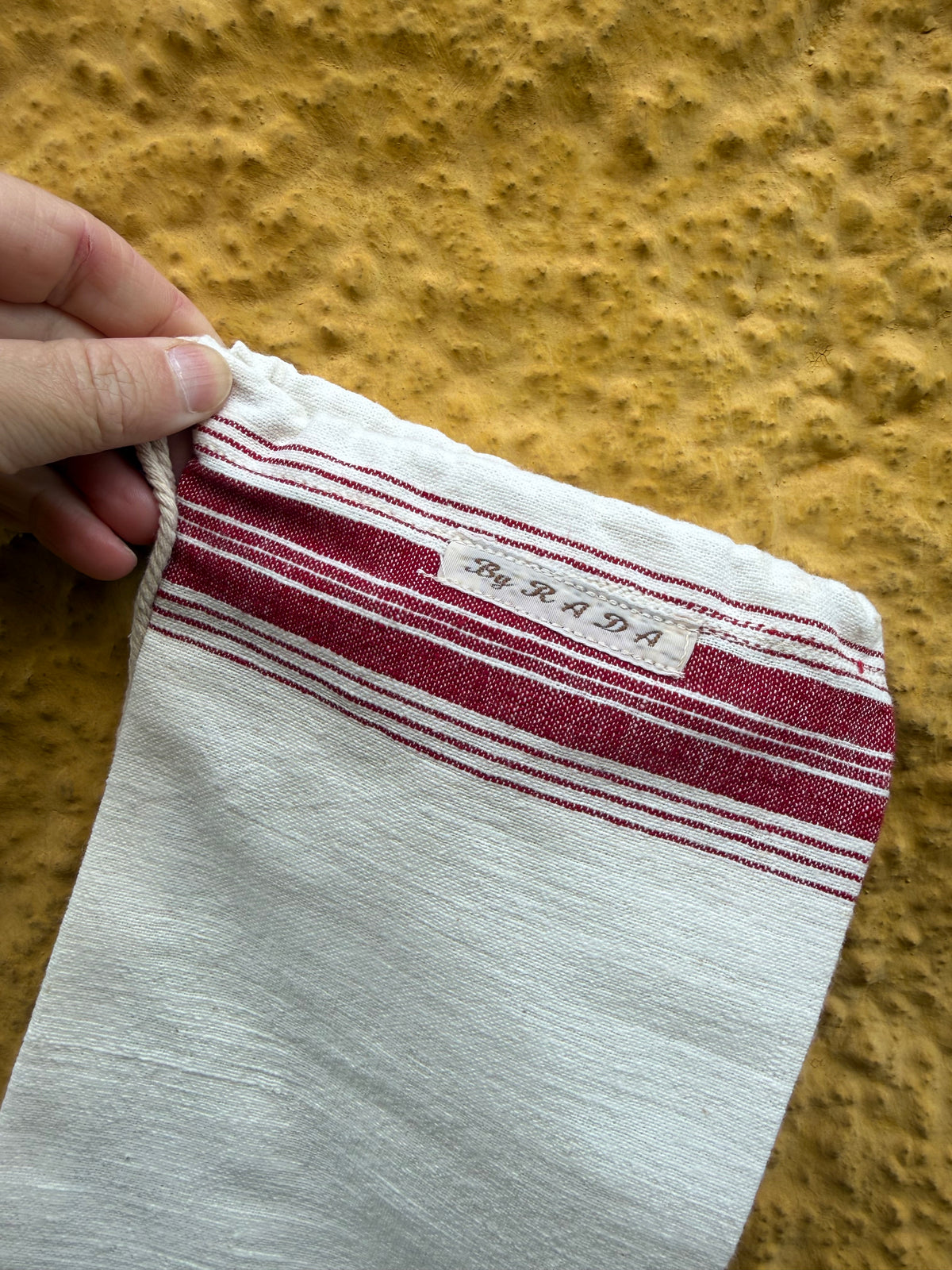 The Old Baguette keeper | Vintage handwoven cotton