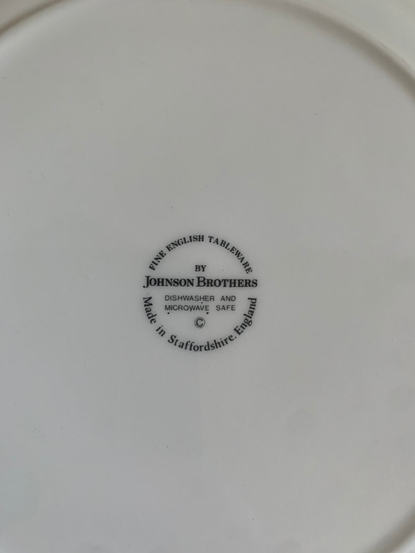 Vintage Johnson Brothers plates.